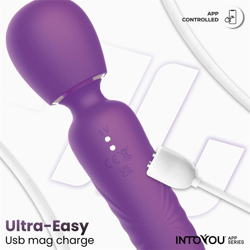 Into You - Salma - Vibratore Wand e Flipping Lingua Interna + APP - immagine 8