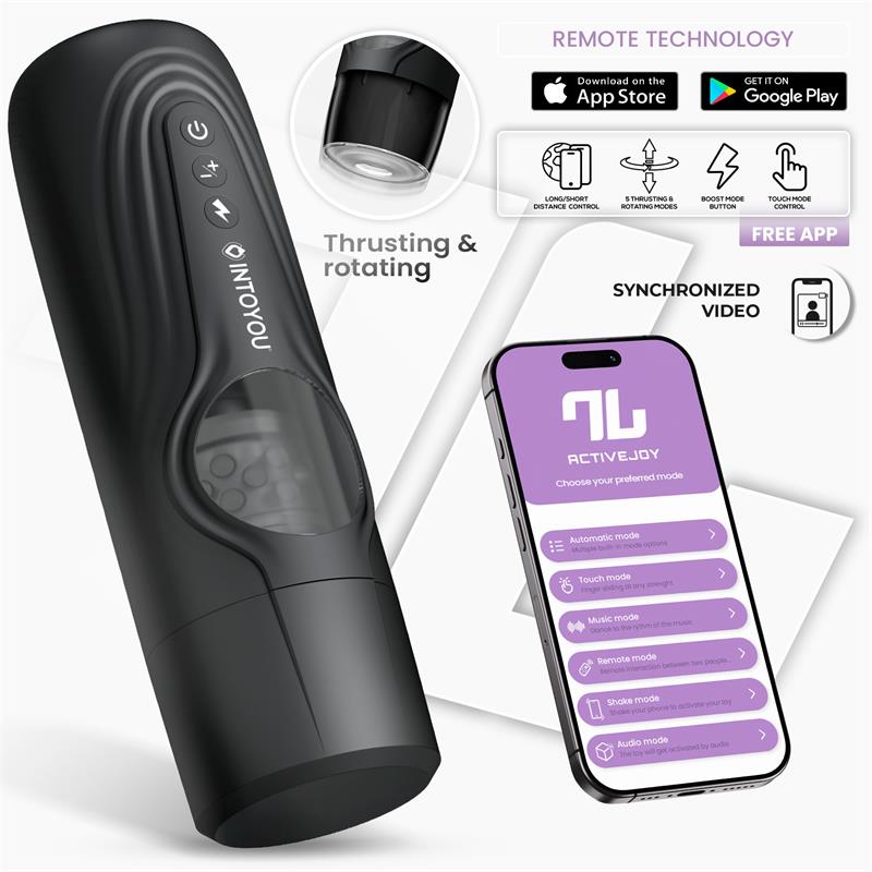 Into You - Egor - Masturbatore Neutro con Funzione Rotante e Thrusting + APP