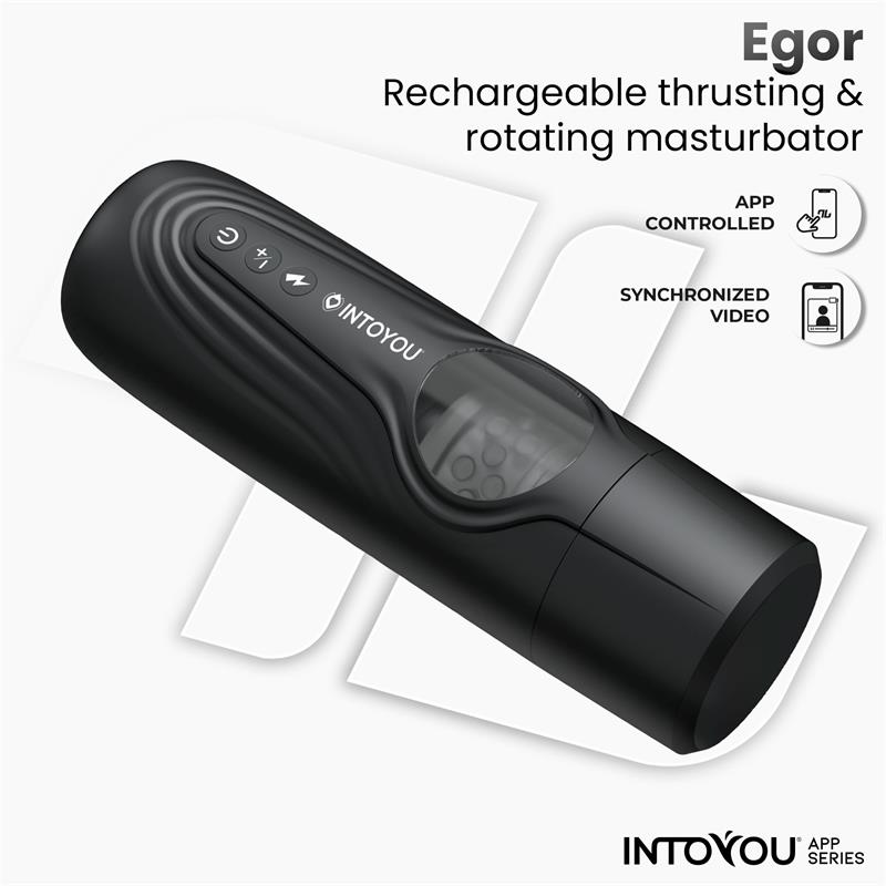 Into You - Egor - Masturbatore Neutro con Funzione Rotante e Thrusting + APP - immagine 6