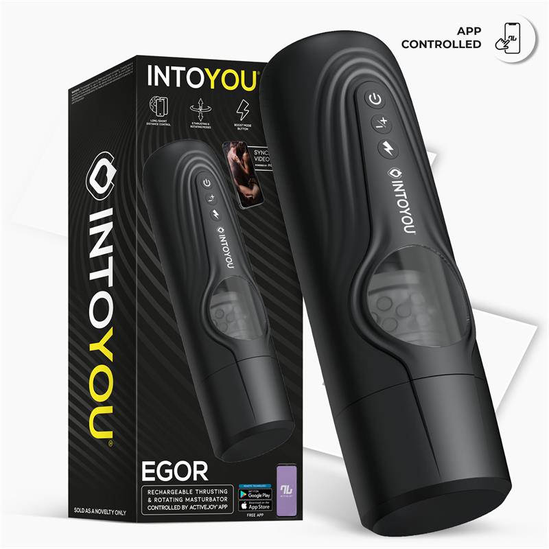 Into You - Egor - Masturbatore Neutro con Funzione Rotante e Thrusting + APP - immagine 2