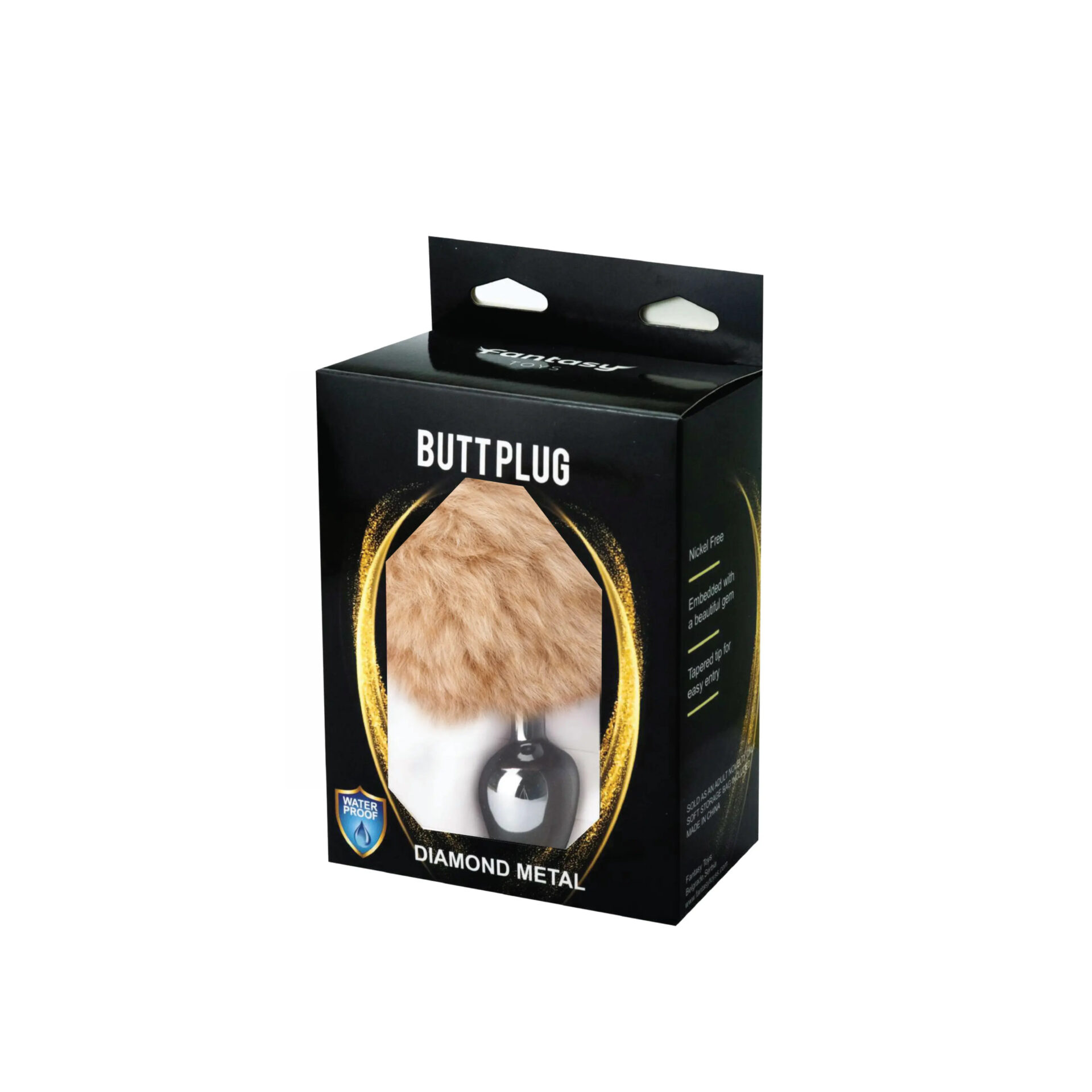 Fantasy Toys - Plug in Metallo con Coda da Volpe Marrone - immagine 2