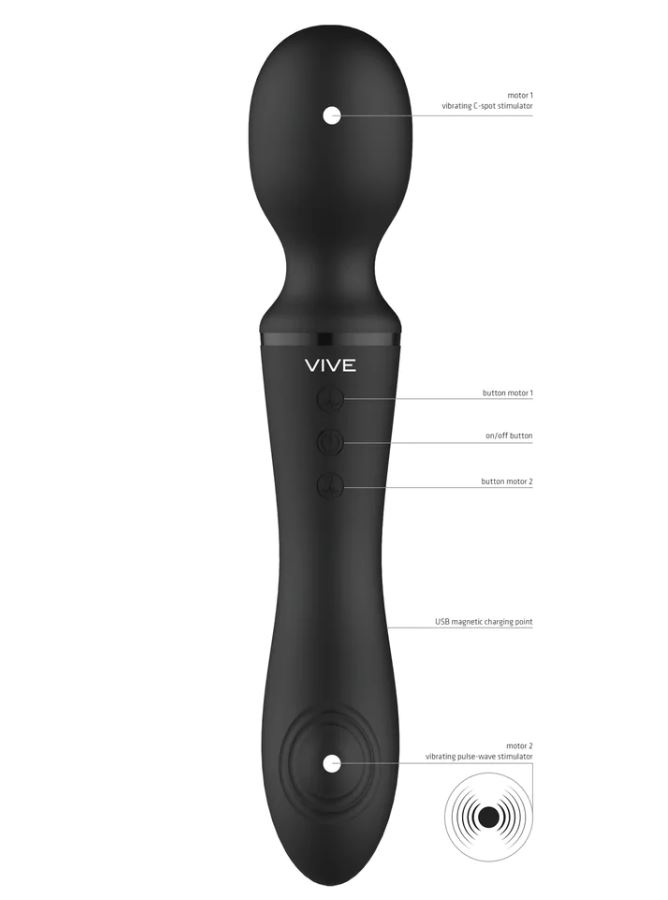 Enora - Vibratore a bacchetta - Nero - immagine 3