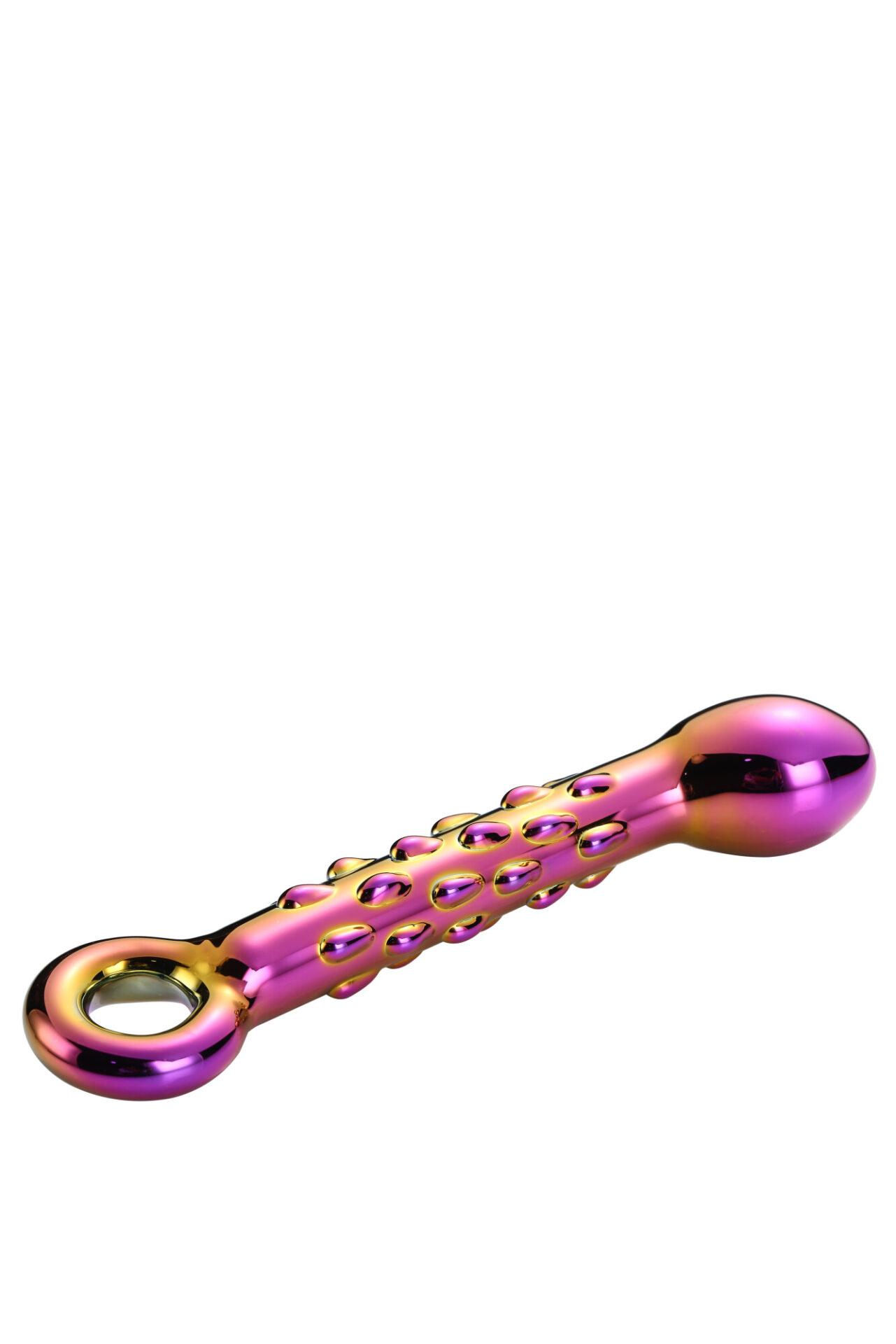 DILDO G-SPOT IN VETRO GLAMOUR CON COSTINE - immagine 3