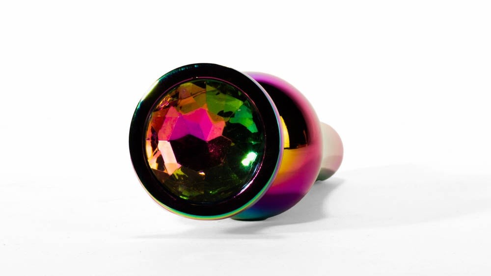 Plug anale in metallo X-MEN Secret Shine Rainbow M - immagine 3