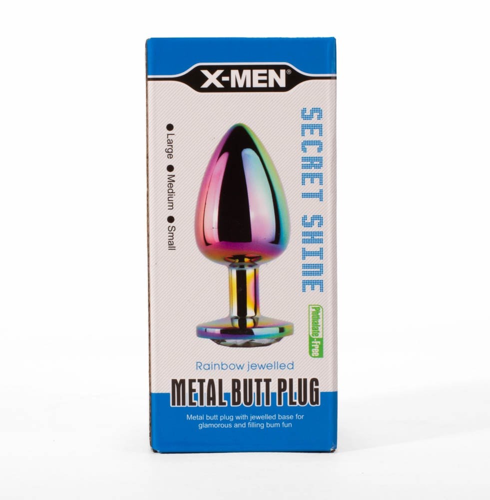Plug anale in metallo X-MEN Secret Shine Rainbow L - immagine 2