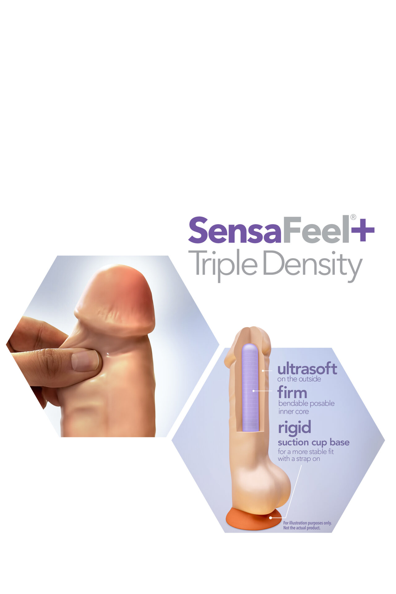 DR. SKIN PLUS DILDO POSABILE DA 5 POLLICI VANIGLIA - immagine 5