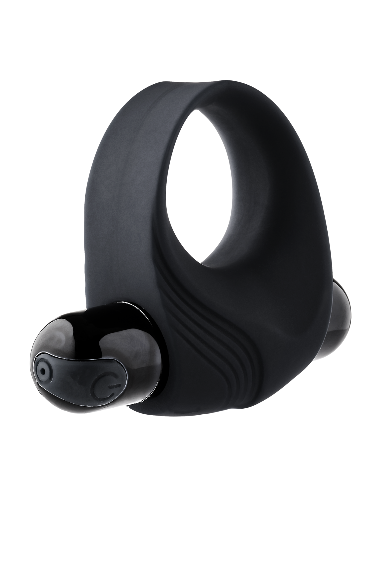 ANELLO PER IL PENE VIBRANTE RAMROD CON GRANDE PROIETTILE NERO - immagine 3