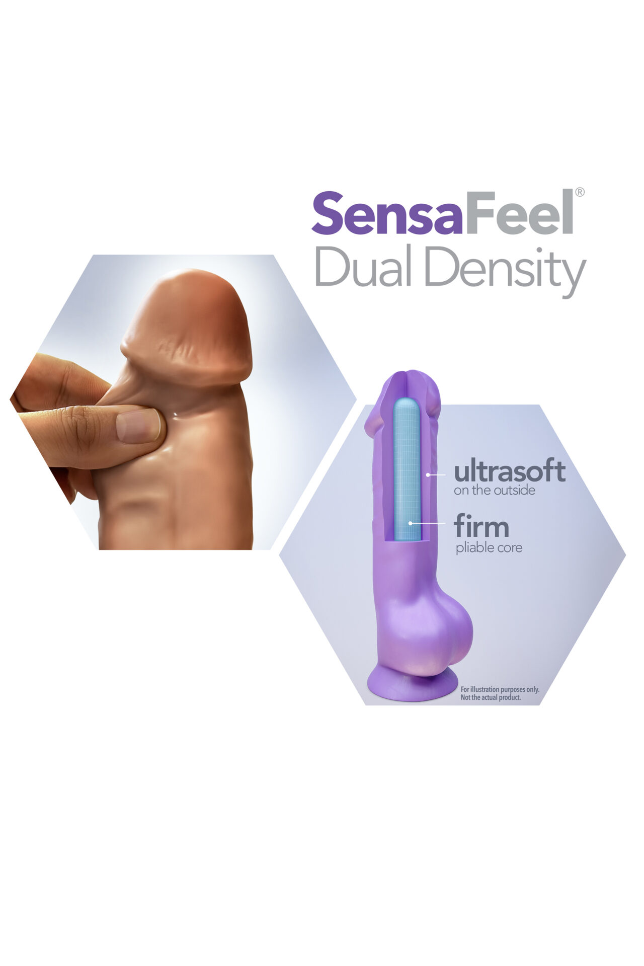 DILDO AU NATUREL CHUB 10 POLLICI MOCHA - immagine 6