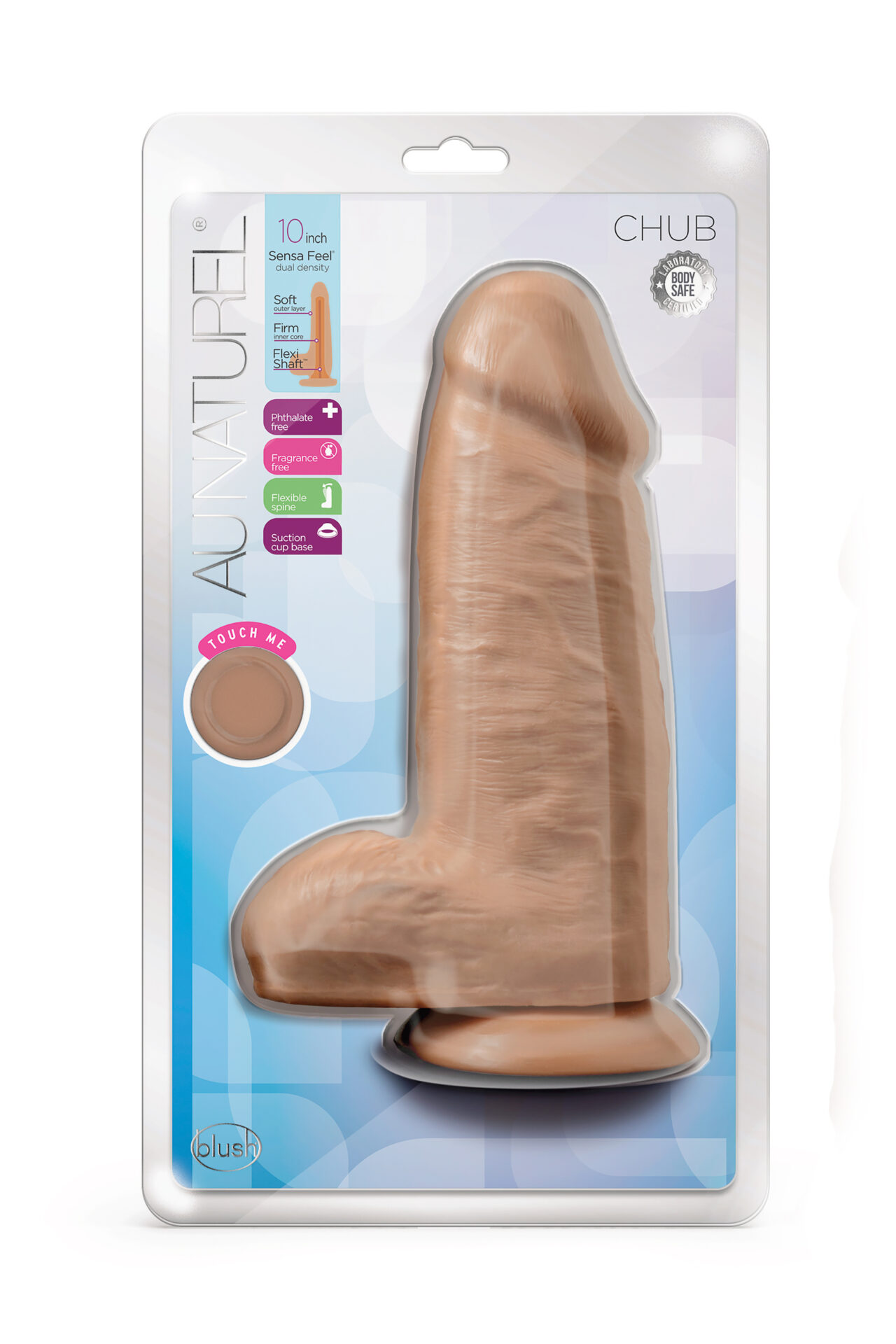 DILDO AU NATUREL CHUB 10 POLLICI MOCHA - immagine 2