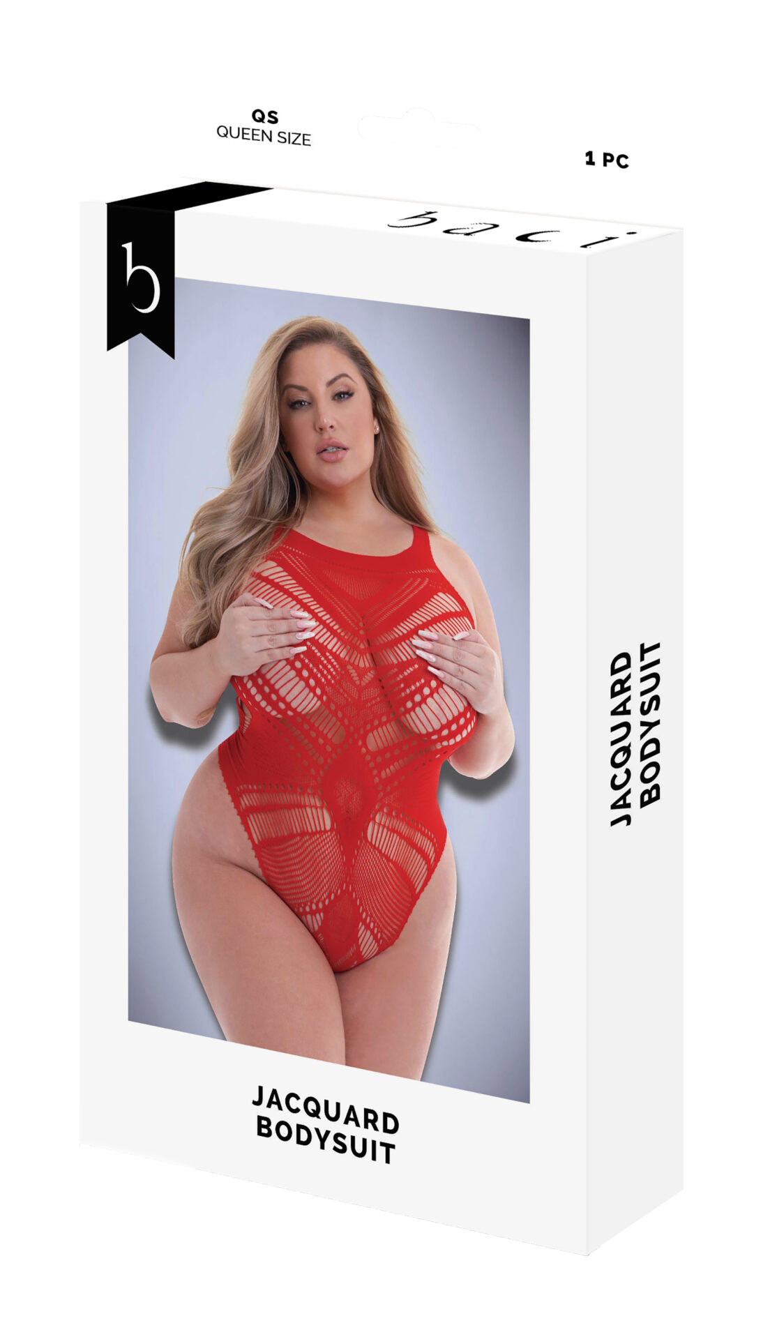 BODY BACI JACQUARD ROSSO, QS - immagine 5