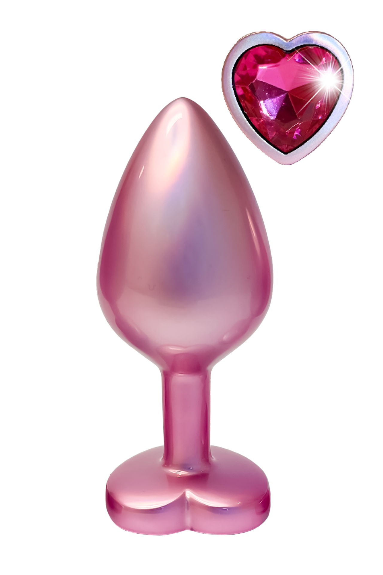 Plug GLEAMING LOVE PEARL ROSA MEDIO - immagine 3
