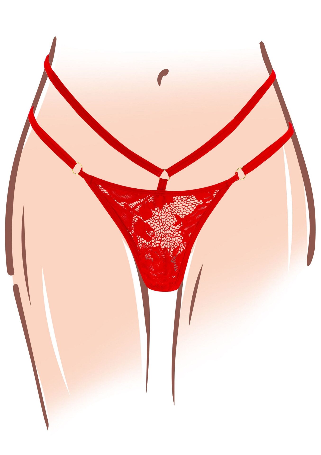 Vibratore Divine Panty rosso - immagine 7