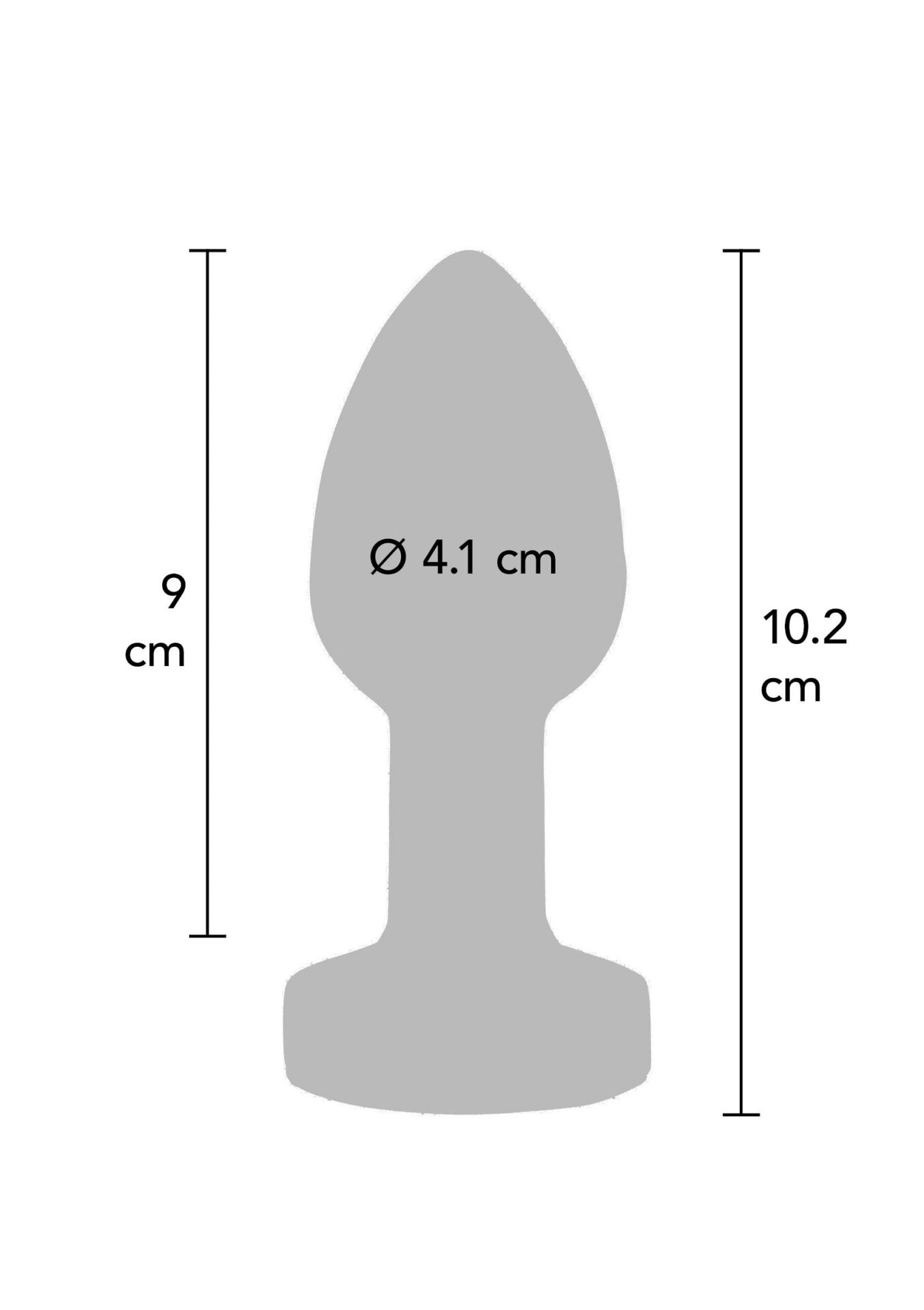 Il Glider Vibrating Plug Grande argento - immagine 4