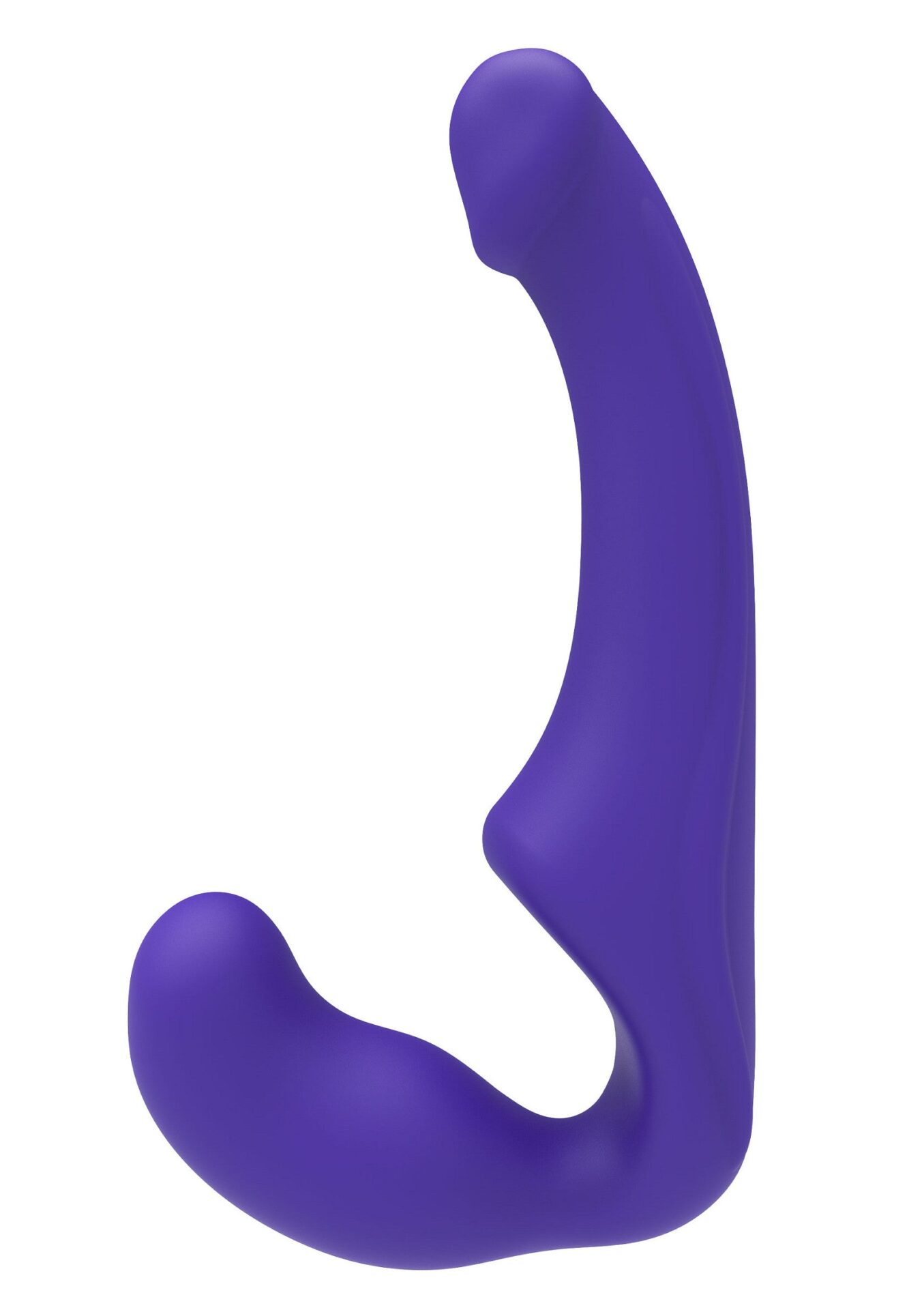 Strap-on senza spalline in silicone, 23 cm, viola - immagine 3