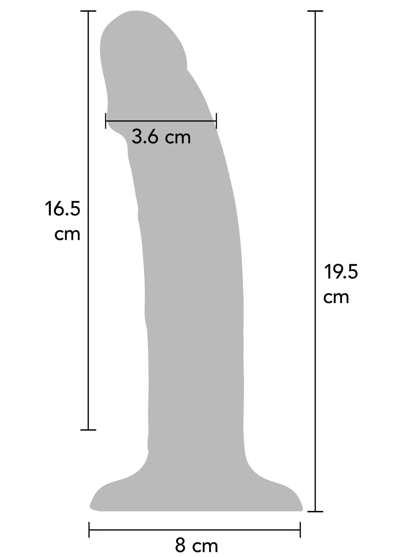 Imbracatura Vibratore a Pene in Silicone 19,5 cm viola - immagine 7