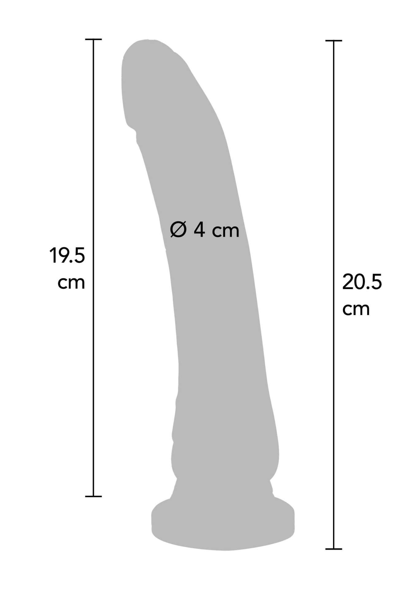 Vibratore a forma di pene in PVC da 20,5 cm - immagine 3