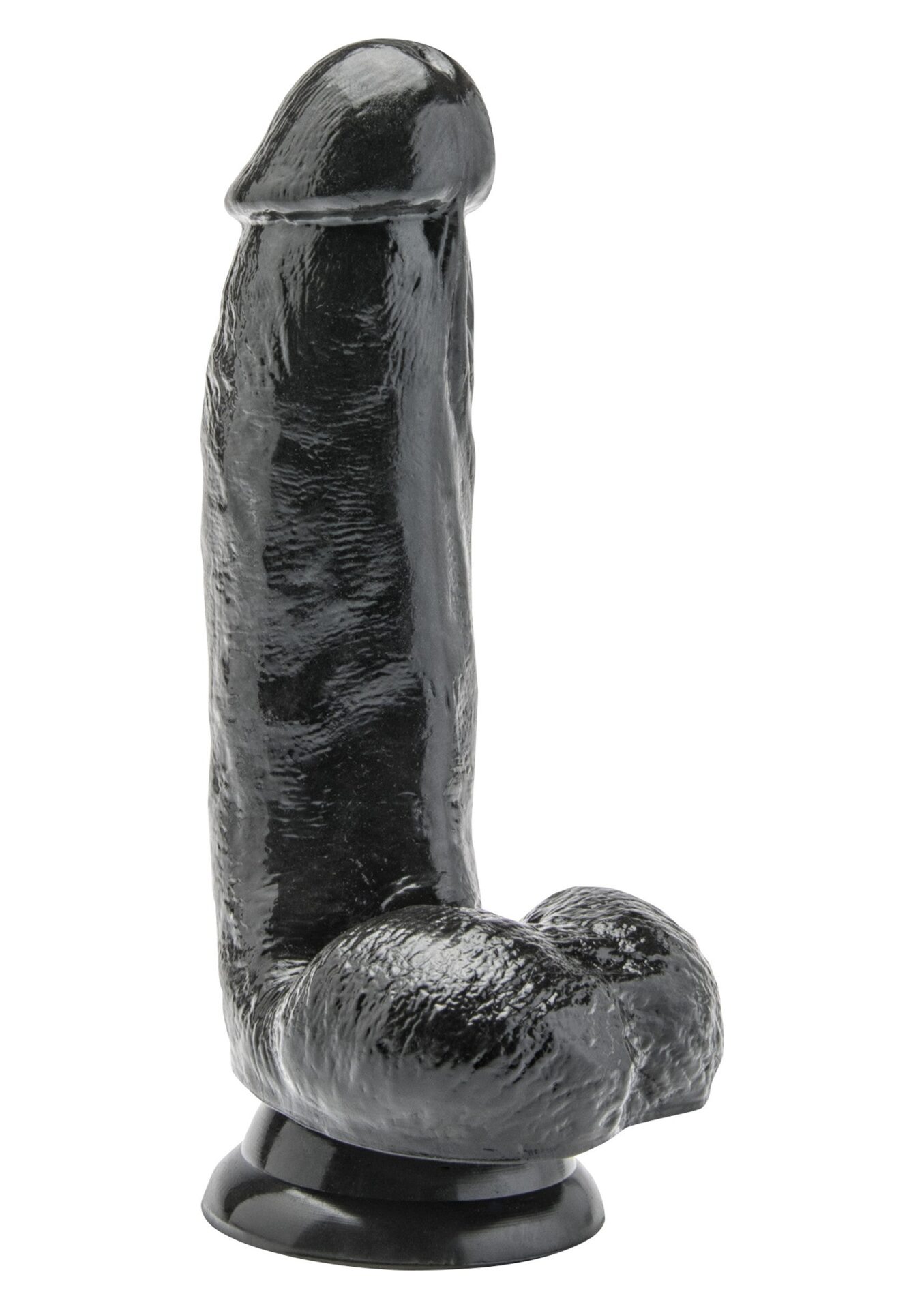 Dildo in PVC nero da 15 cm