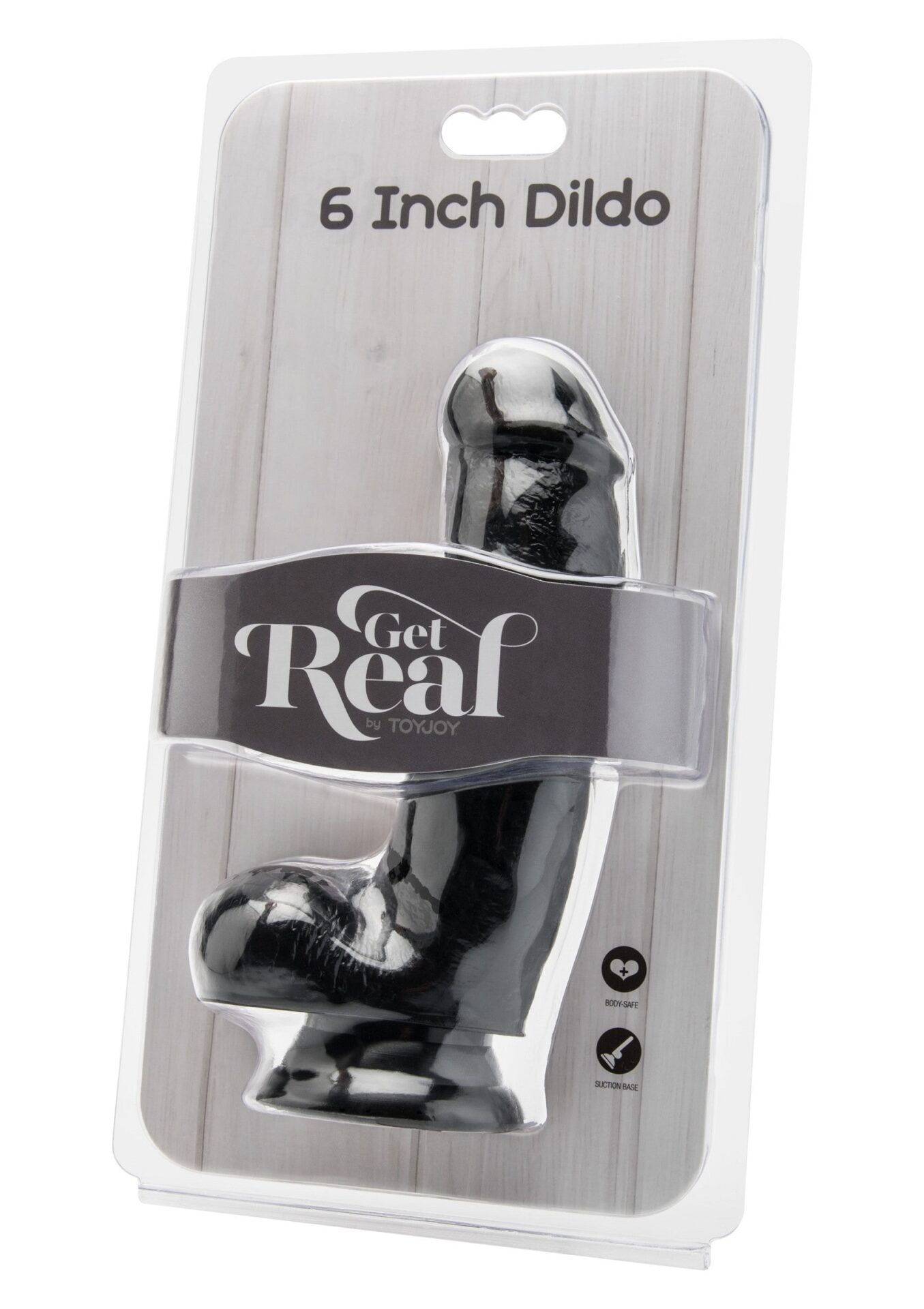 Dildo in PVC nero da 15 cm - immagine 2