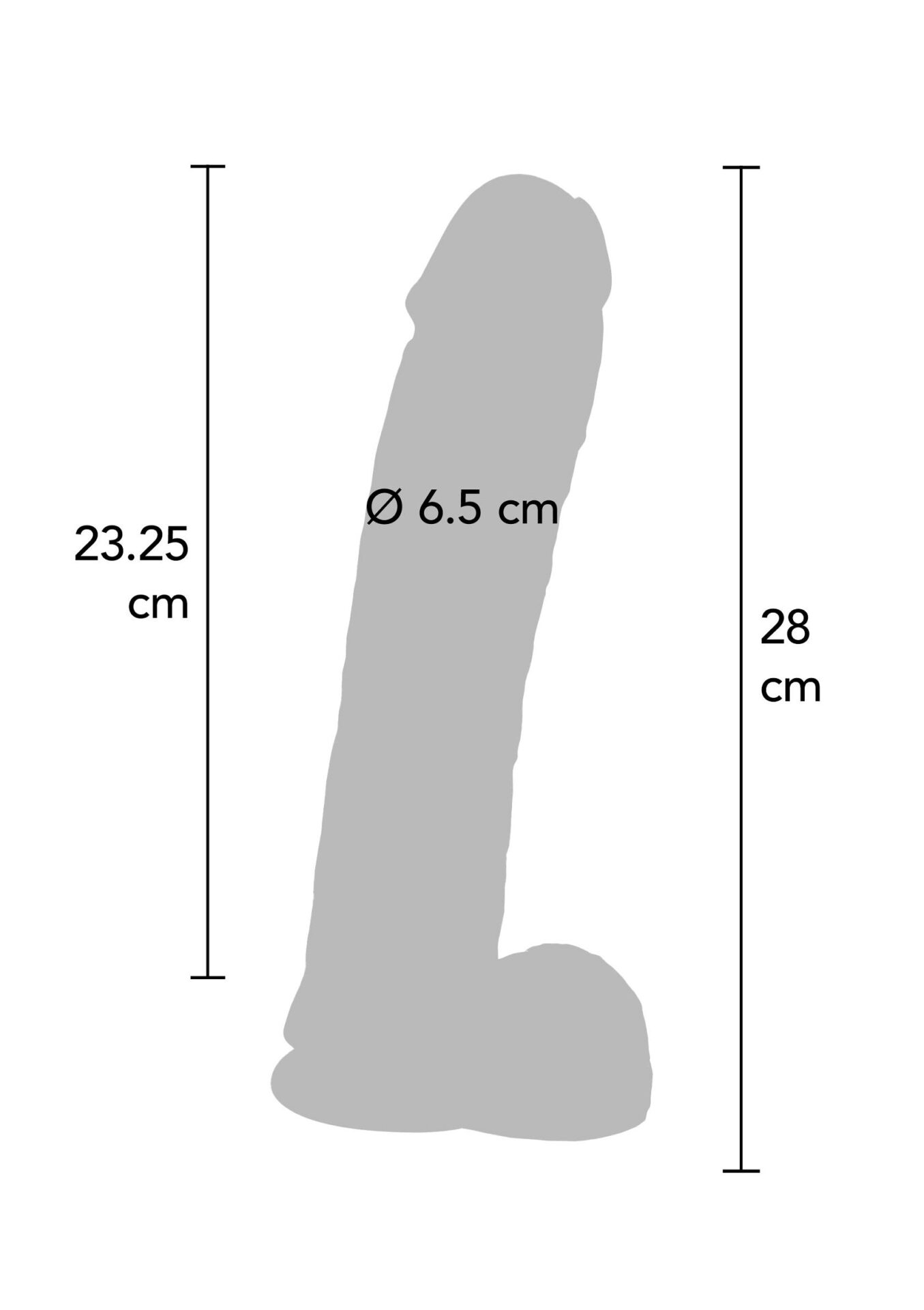 Dildo in PVC 28 cm pelle - immagine 3