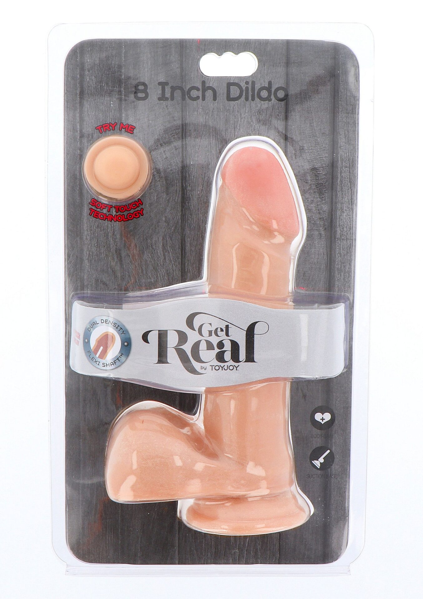Dildo a doppia densità TPE 20 cm pelle - immagine 2