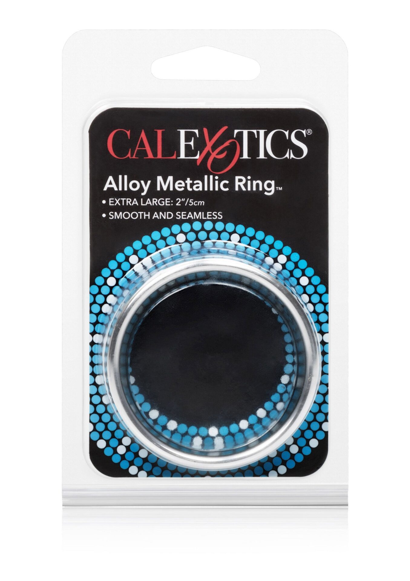 Anello in lega metallica extra large argento - immagine 2