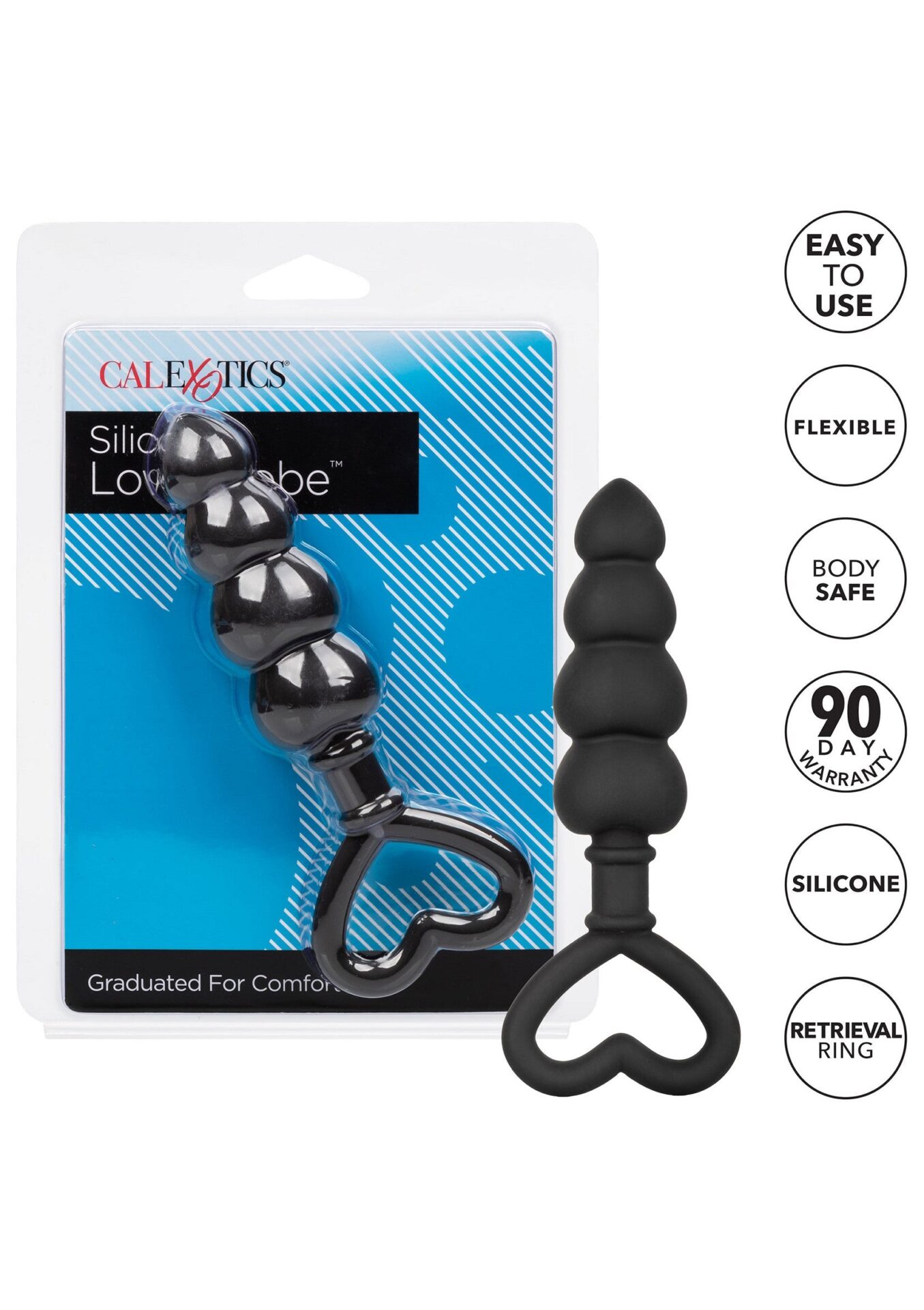 Sonda d'amore in silicone nera - immagine 7