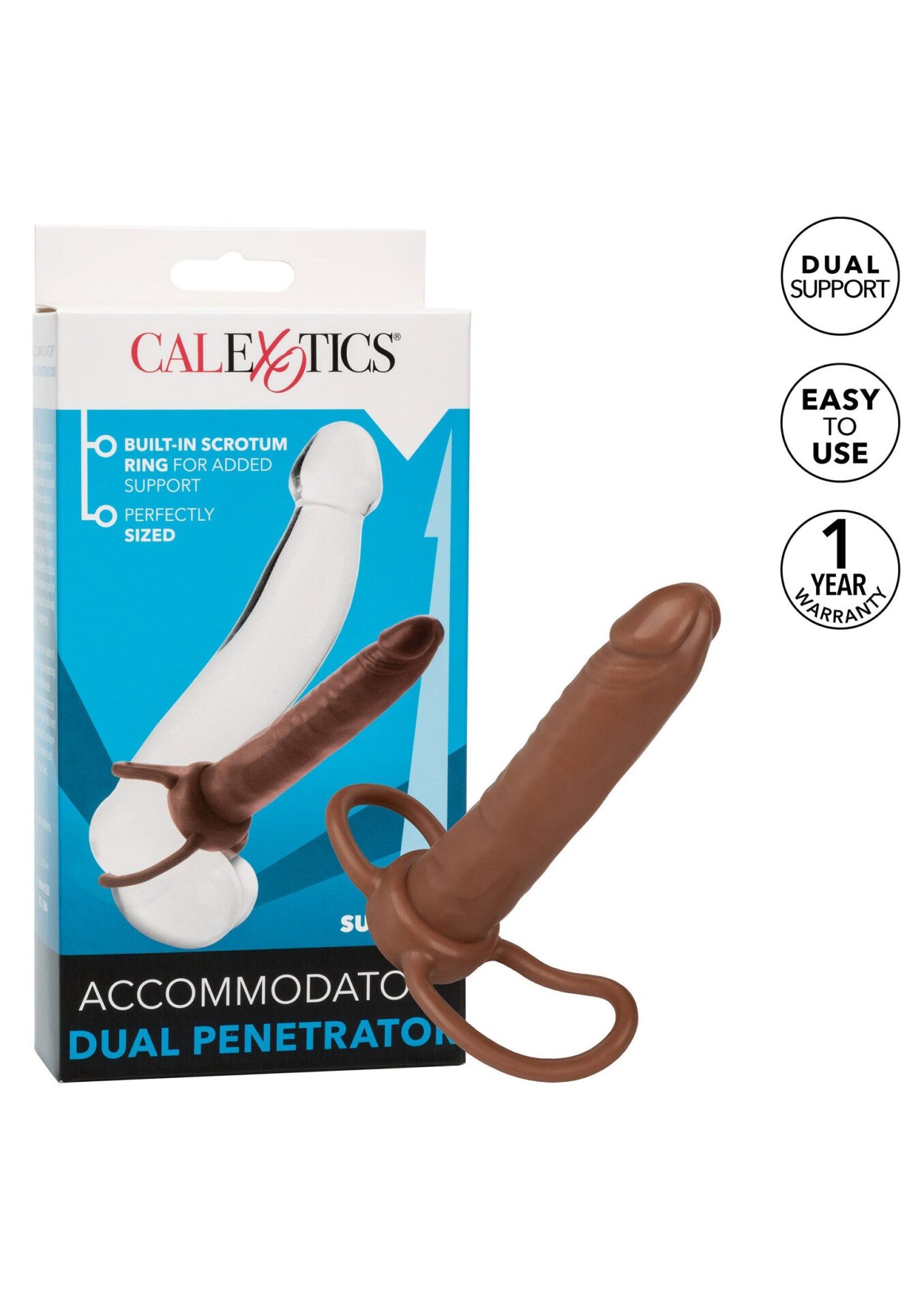 Accomodatore doppio Penetratore marrone - immagine 5