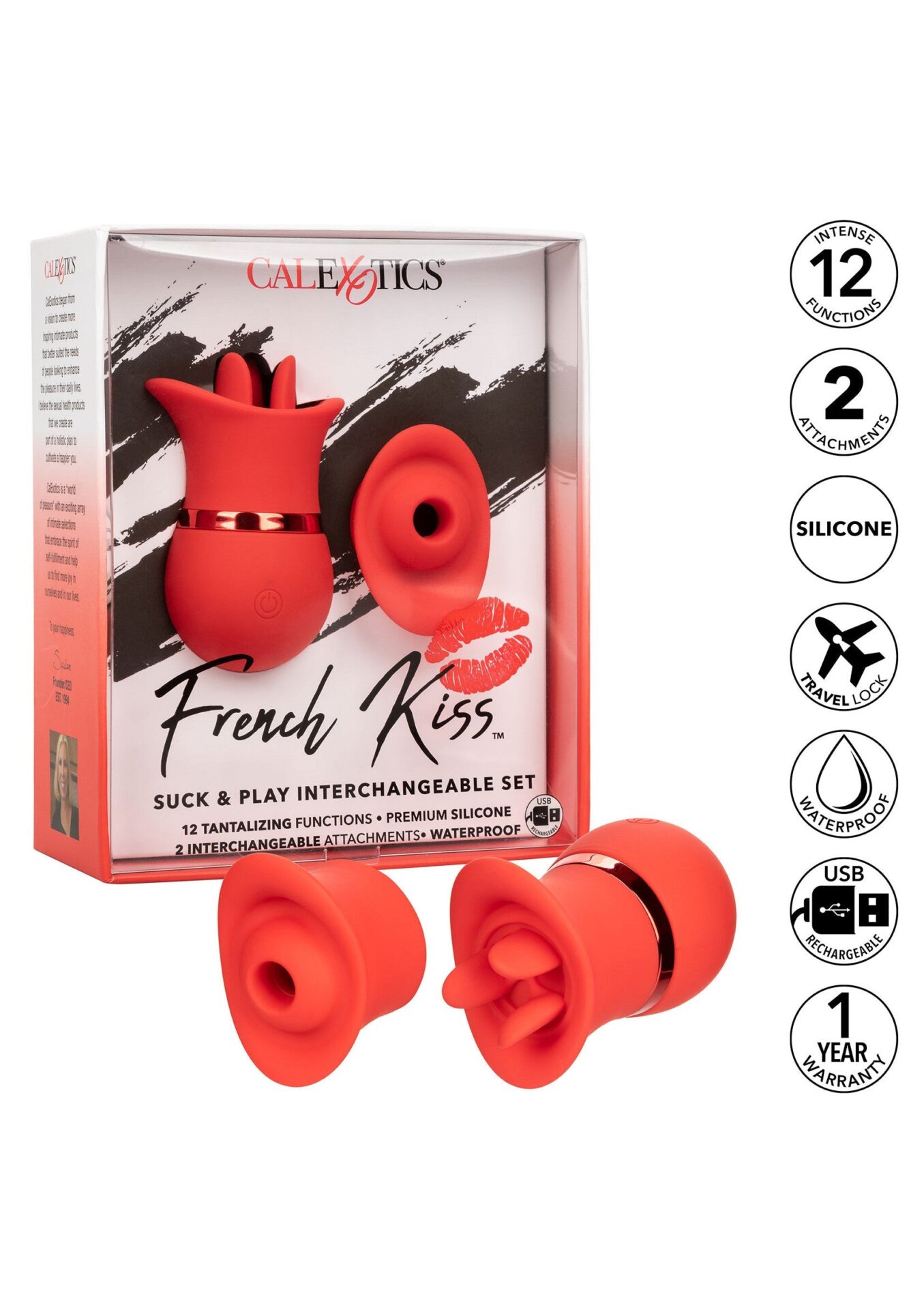 Set French Kiss Suck & Play rosso - immagine 11