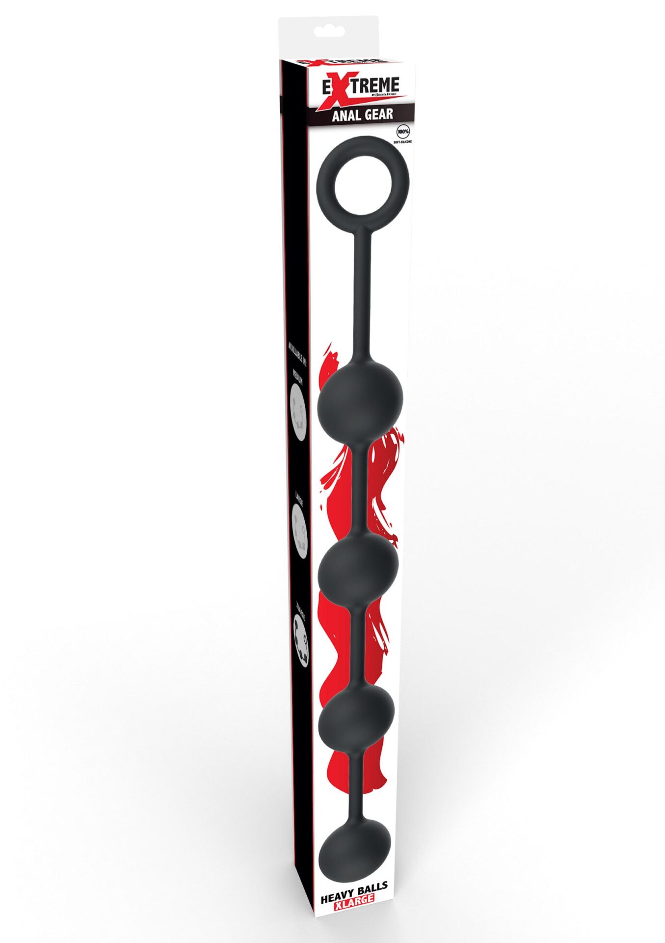 Palle anali pesanti extra large nere - immagine 2
