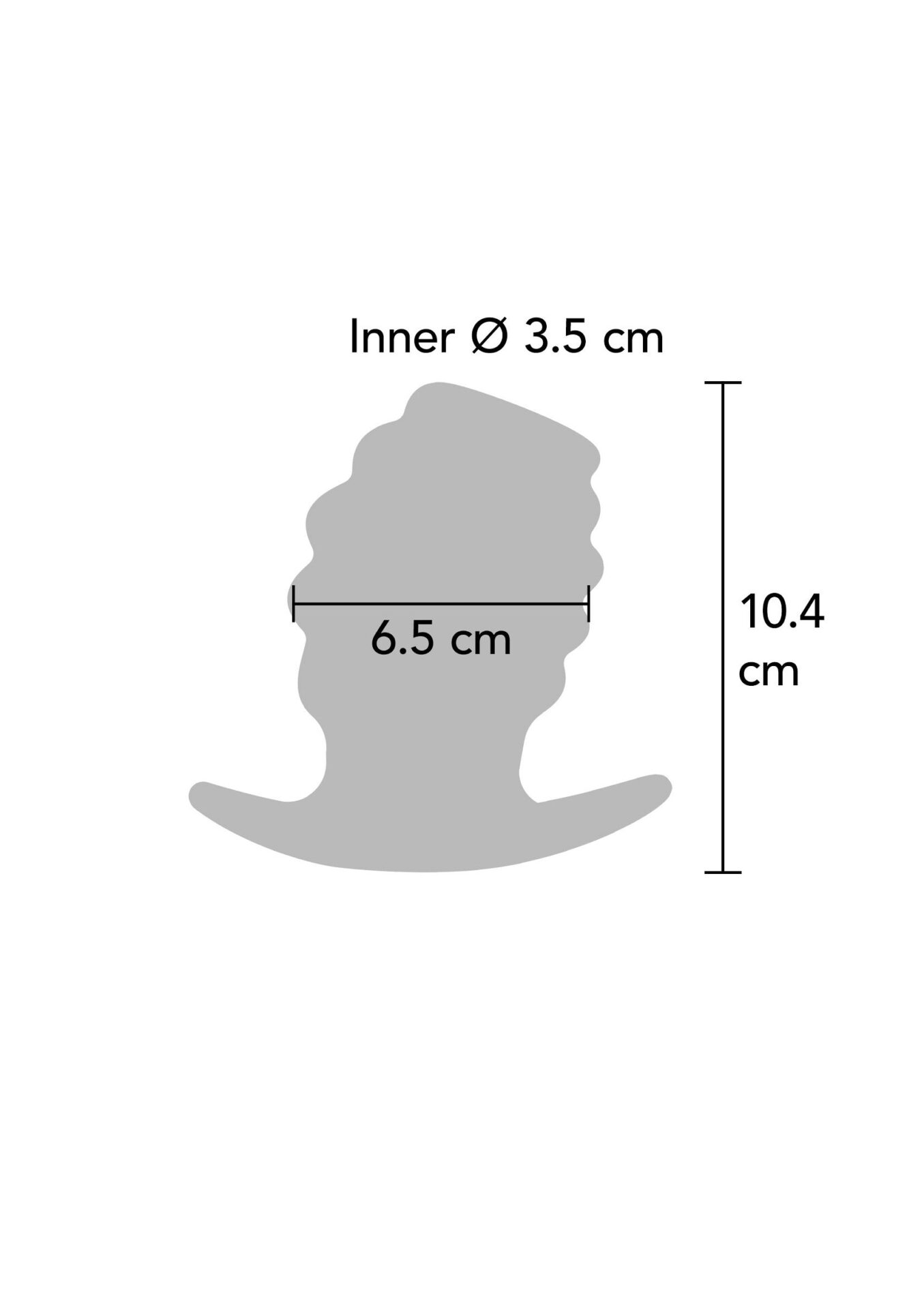 Spina Invader Open Plug Extra Large nera - immagine 4