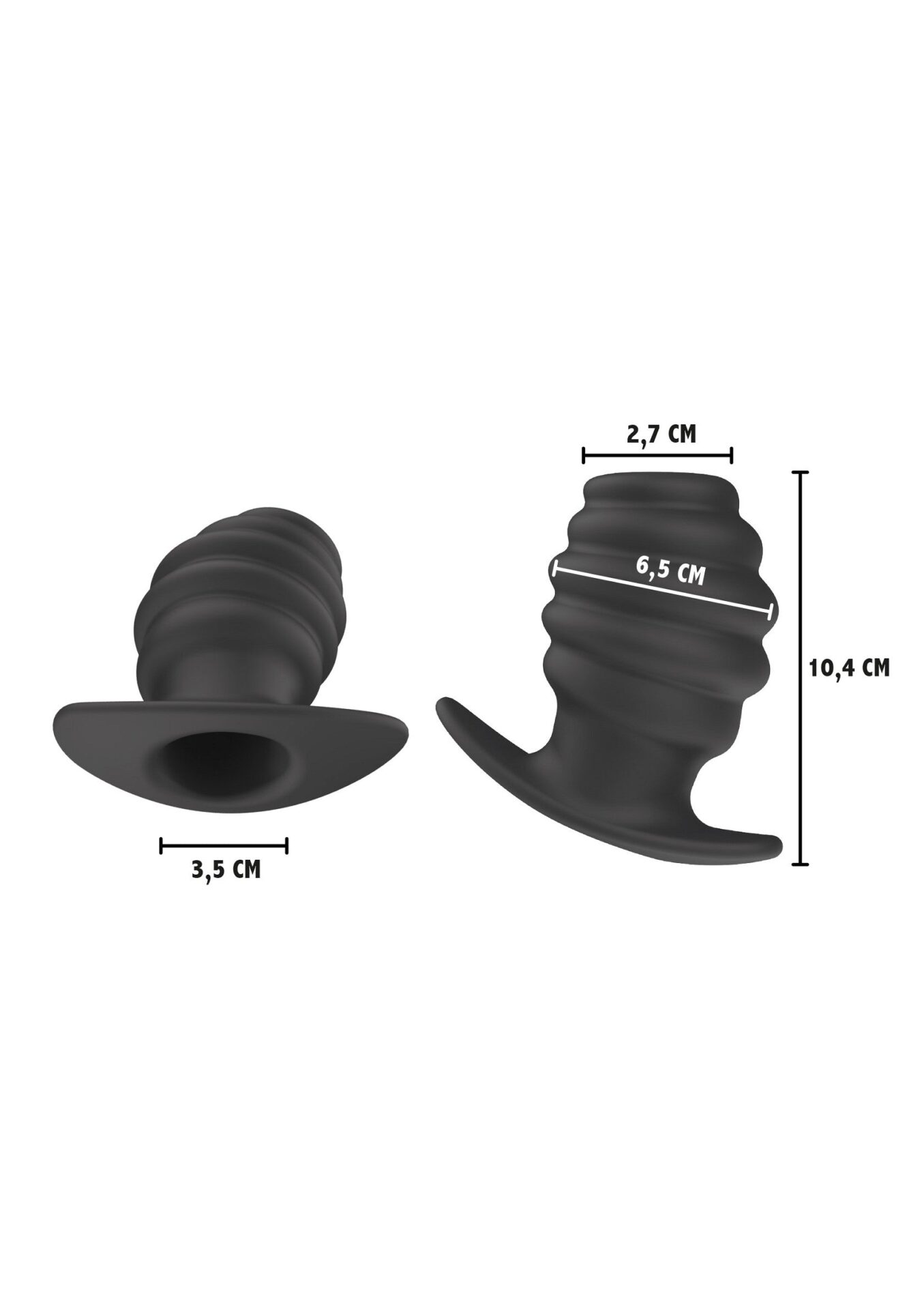 Spina Invader Open Plug Extra Large nera - immagine 5