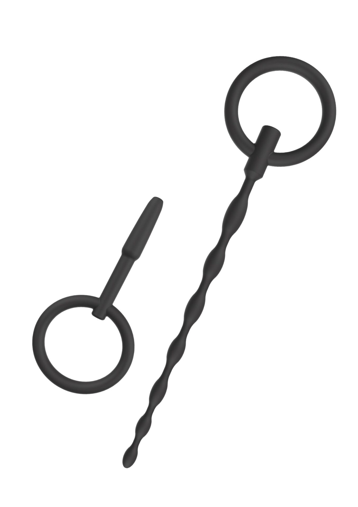 Set iniziale di plug per pene, 2 pezzi, neri