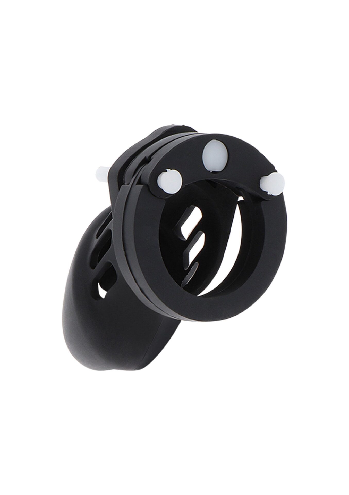 Gabbia per pene in silicone piccola nera - immagine 3