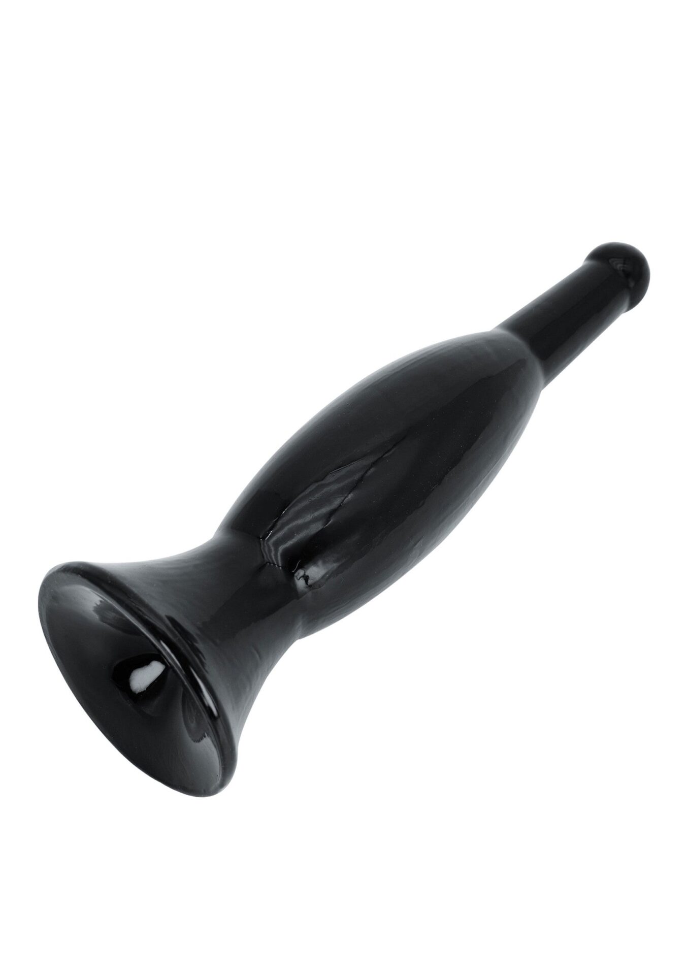 Plug anale scorrevole da 27 cm, nero - immagine 3