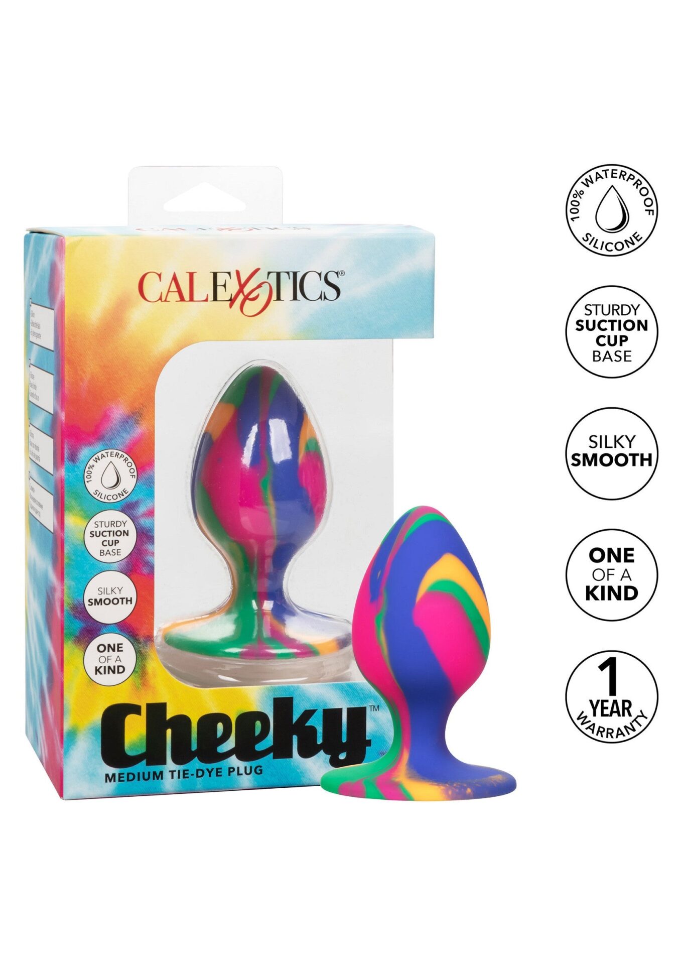 Tappo dilatatore medio tie-dye multicolore Cheeky - immagine 8