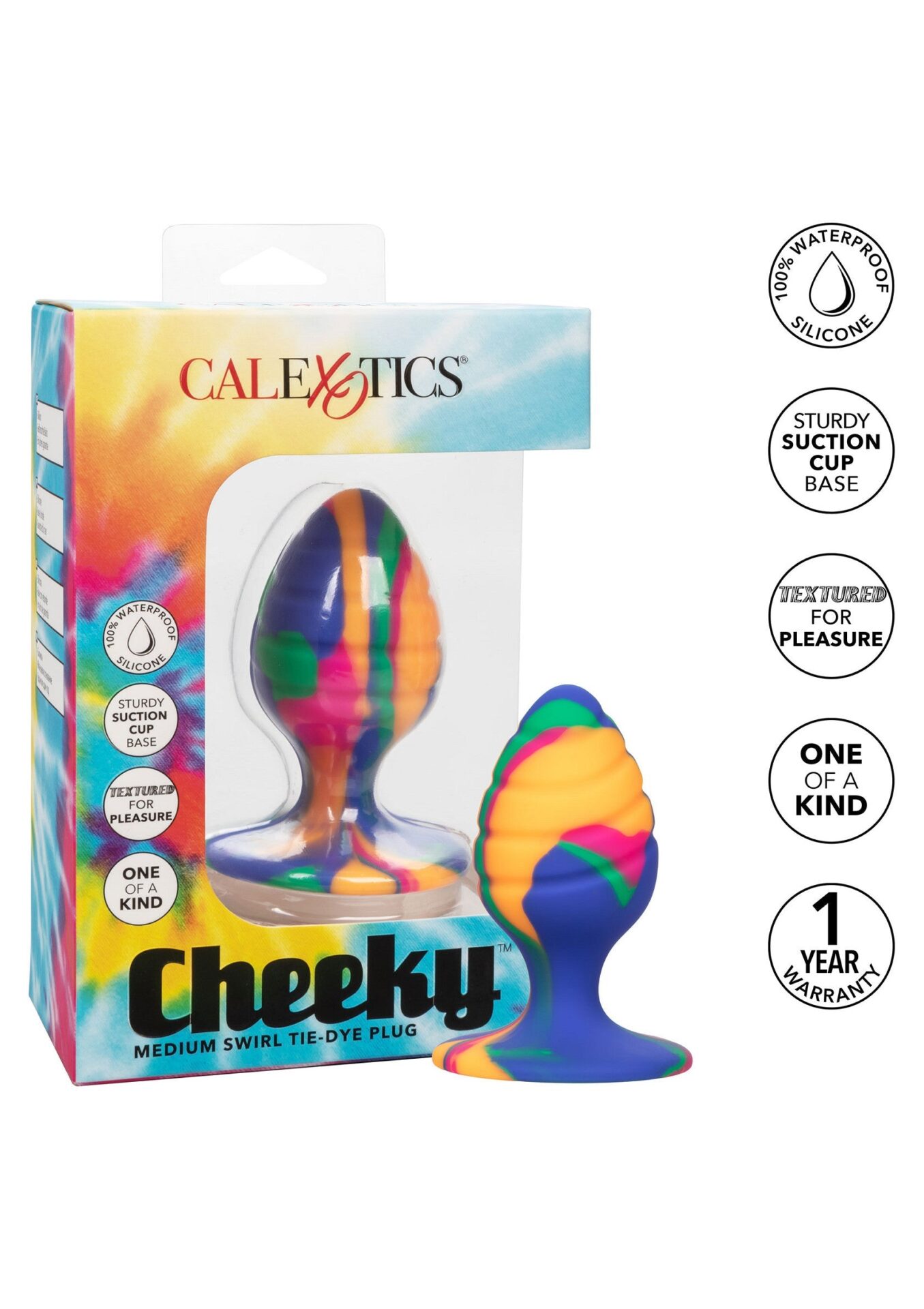 Tappo a spirale medio sfacciato multicolore - immagine 8