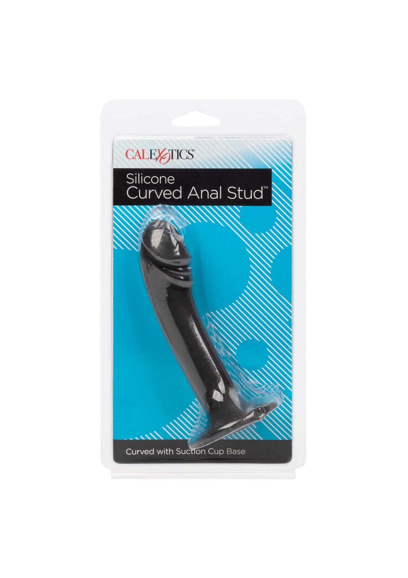 Stud anale curvo nero - immagine 2