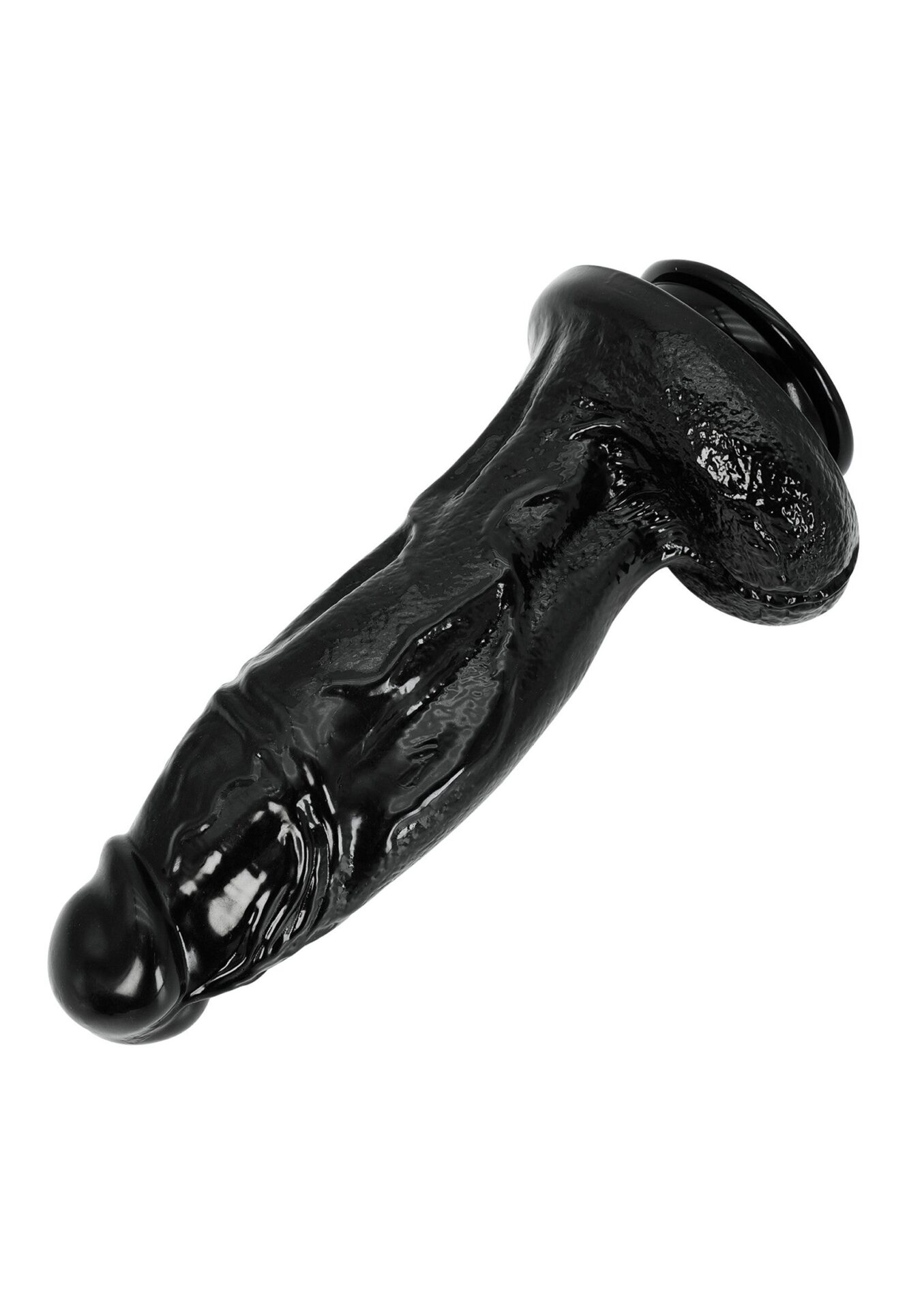 Dildo extra spesso 32,5 cm nero - immagine 3