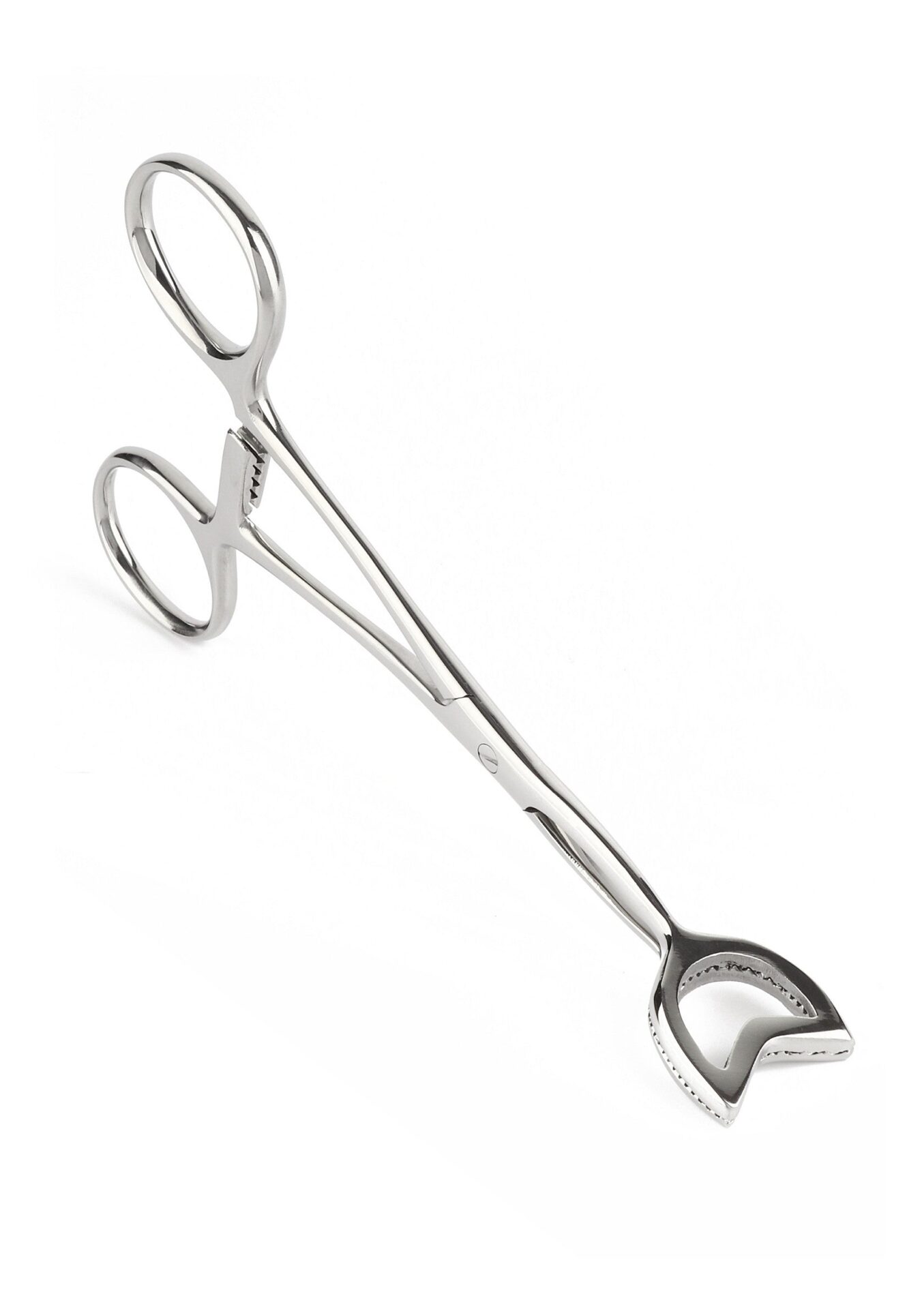 Pinza a cubo a forma di V argento - immagine 3