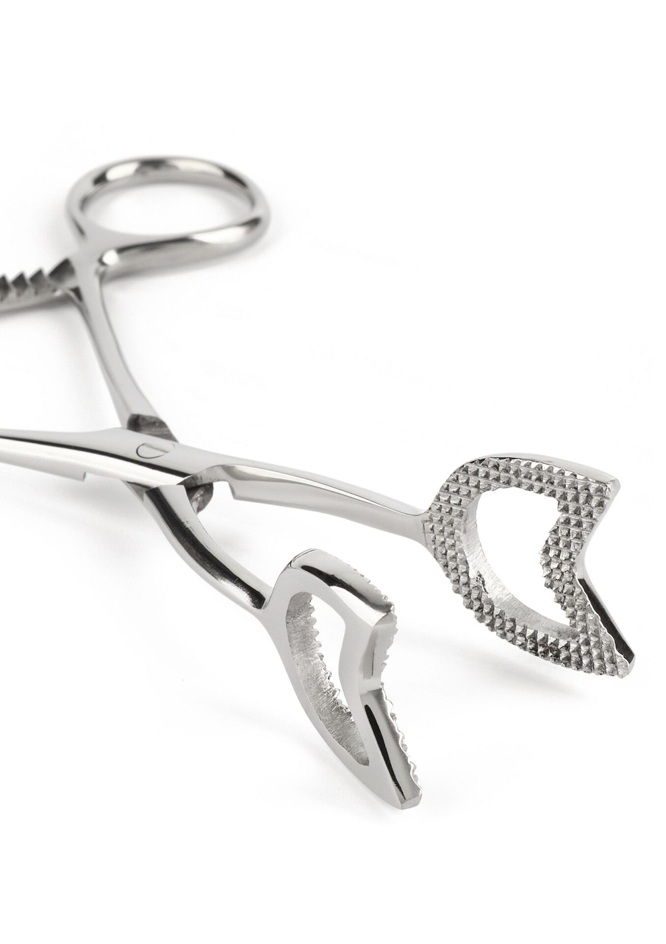 Pinza a cubo a forma di V argento - immagine 4