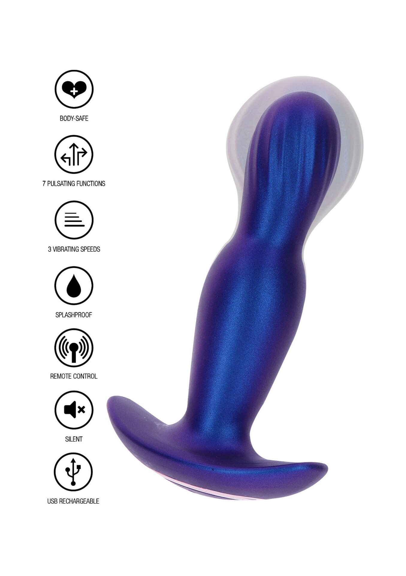Il tappo vibrante gonfiabile Stout blu - immagine 7
