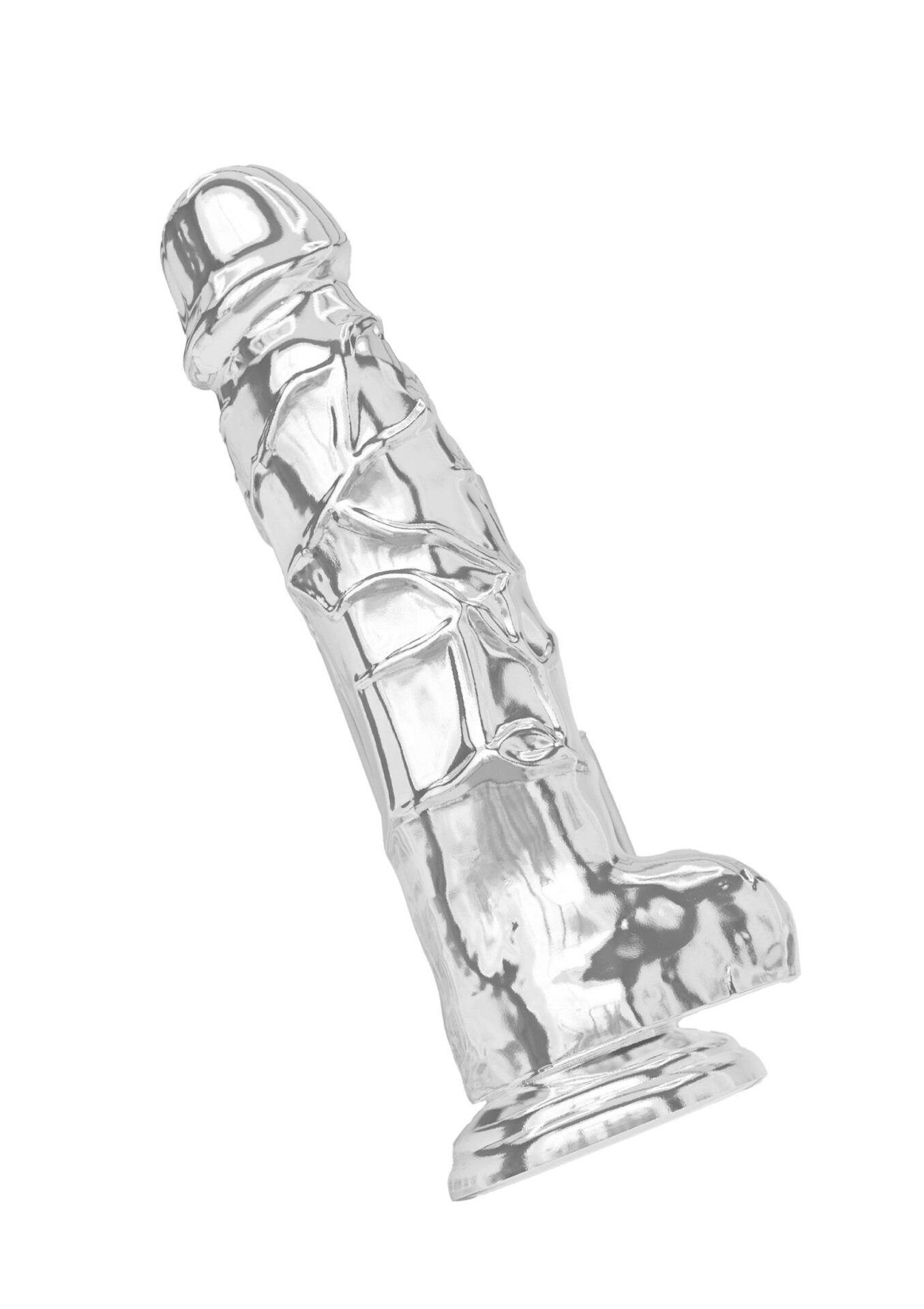 Dildo trasparente in TPE, 22,5 cm - immagine 3