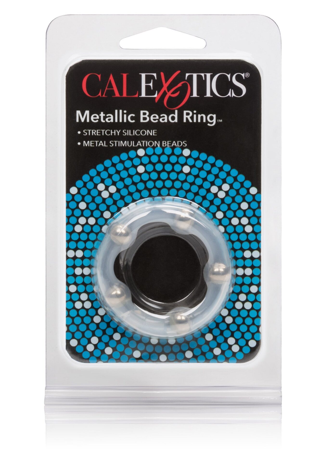 Anello con perline metalliche trasparenti - immagine 2