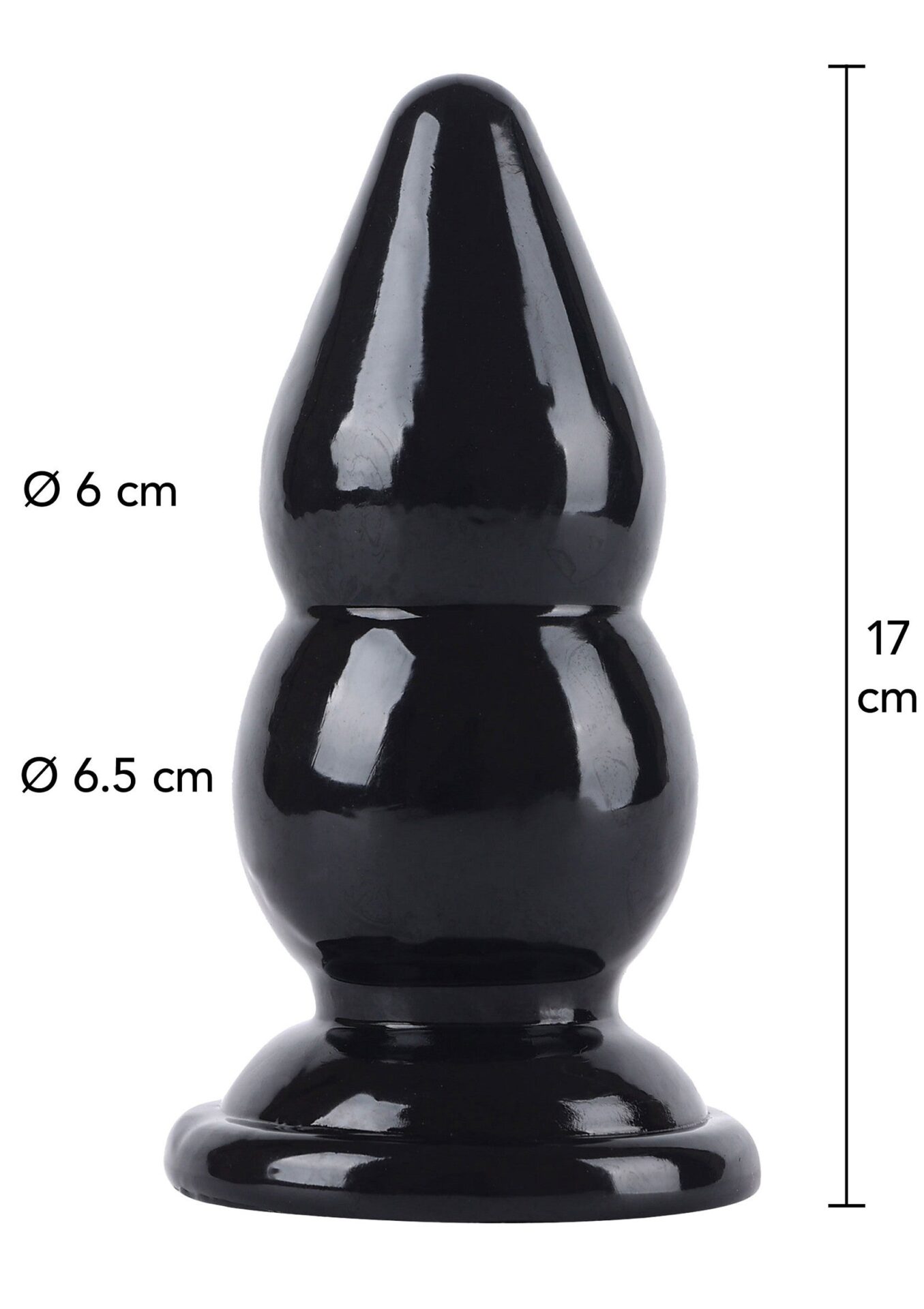 Palline da buttplug grandi 17 cm nere