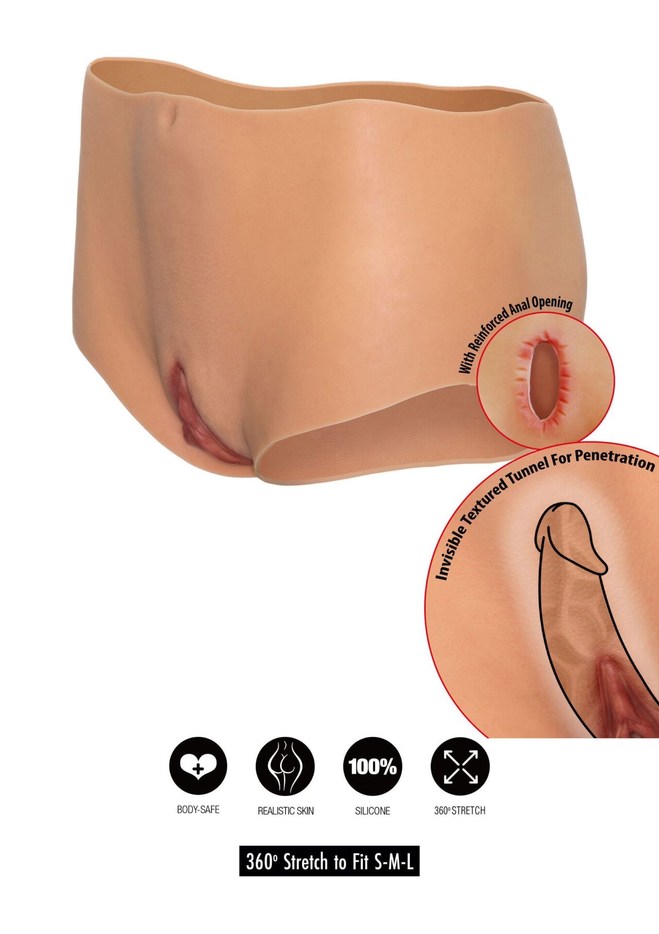 Vagina aperta e culo Pelle corta - immagine 7