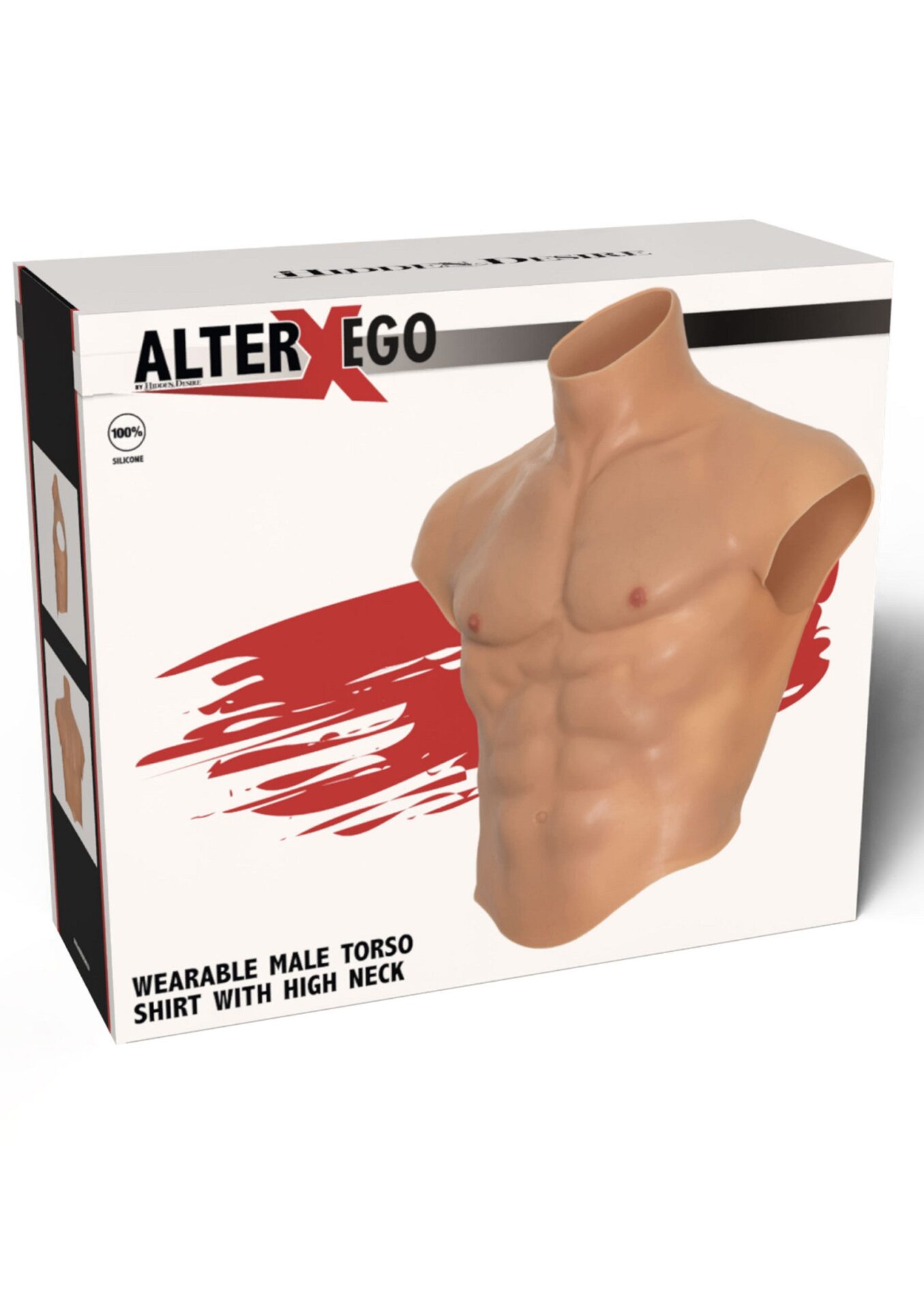 Pettorali e addominali in silicone per torso - immagine 2
