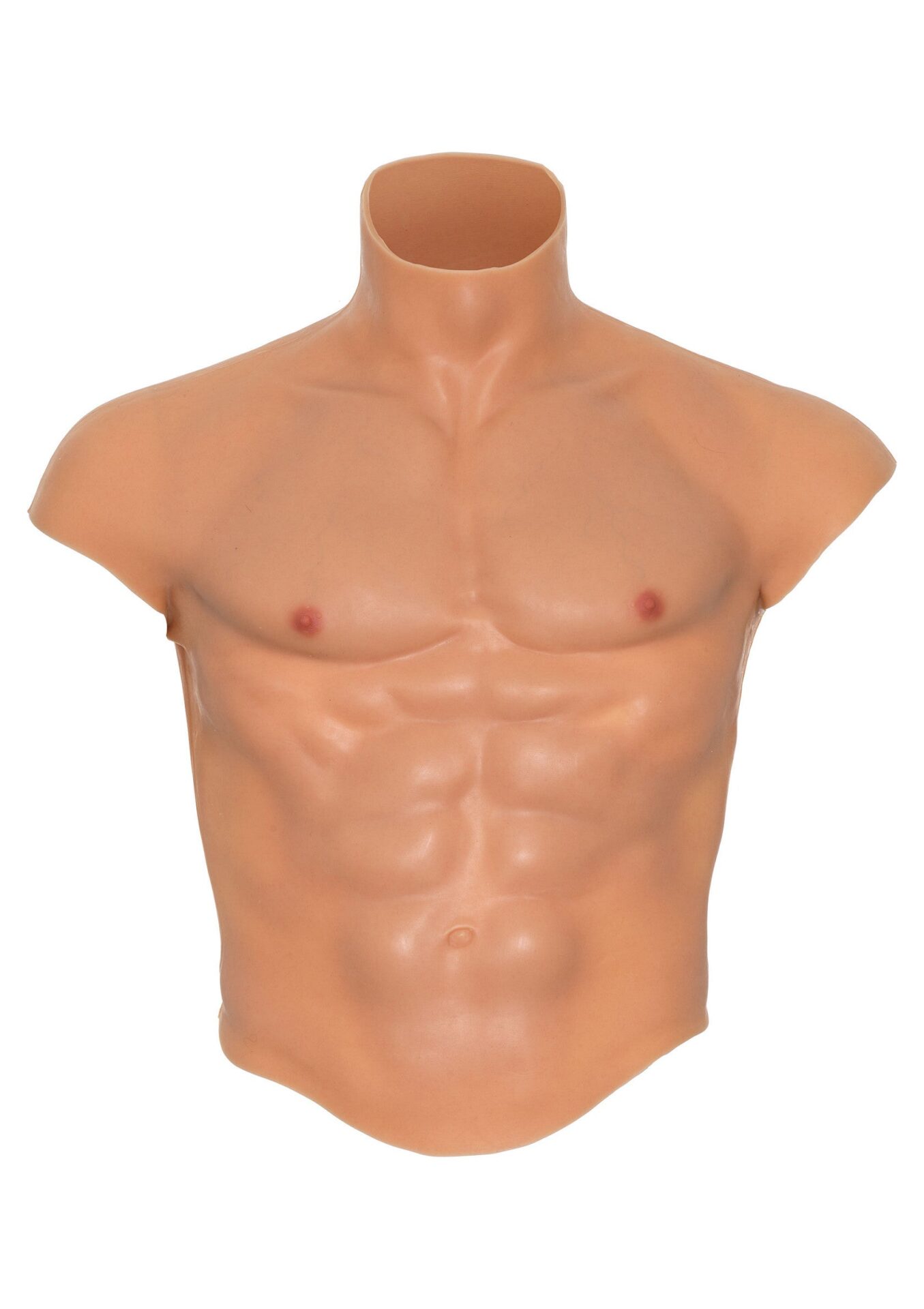 Pettorali e addominali in silicone per torso - immagine 3