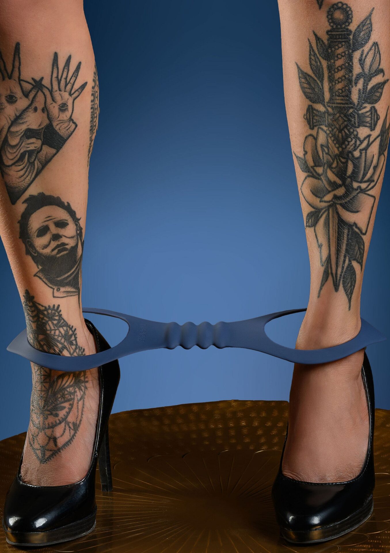 Polsini per caviglia in silicone blu
