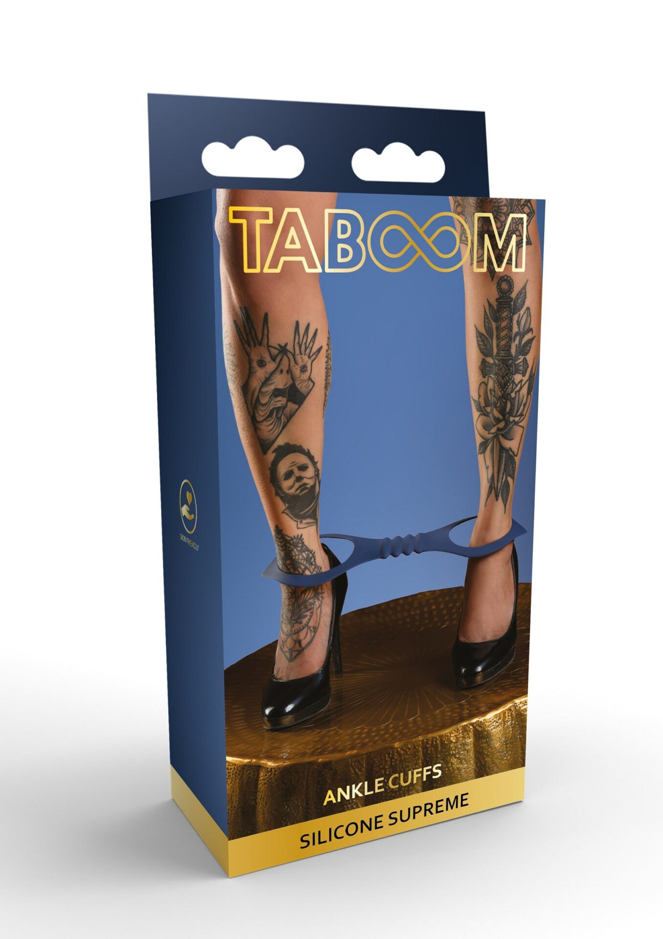 Polsini per caviglia in silicone blu - immagine 2