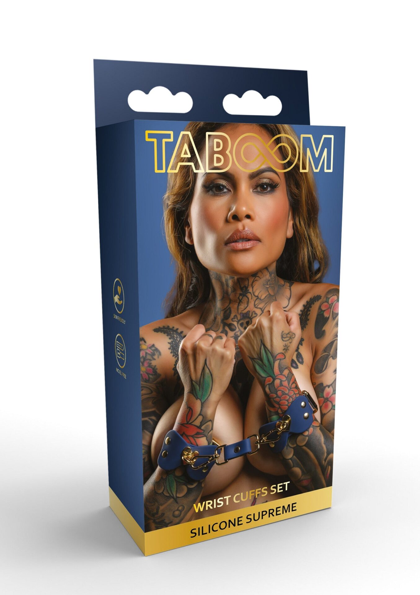 Set di polsini in silicone blu - immagine 2